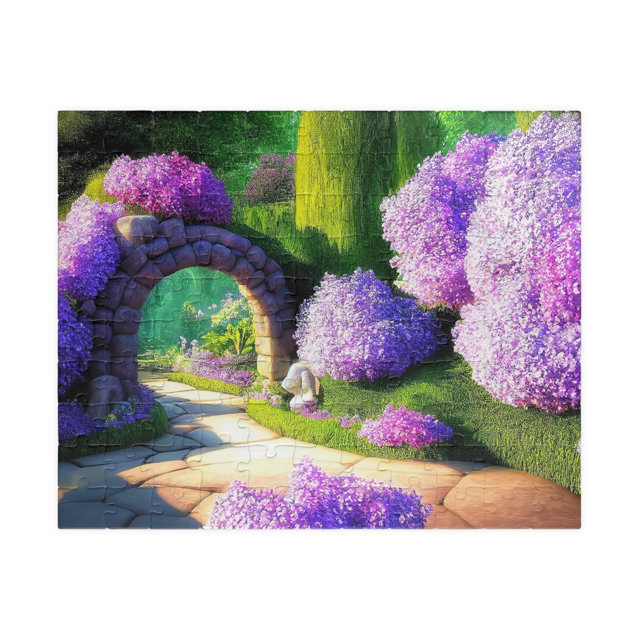 Lavender Flower Garden Jigsaw Puzzle