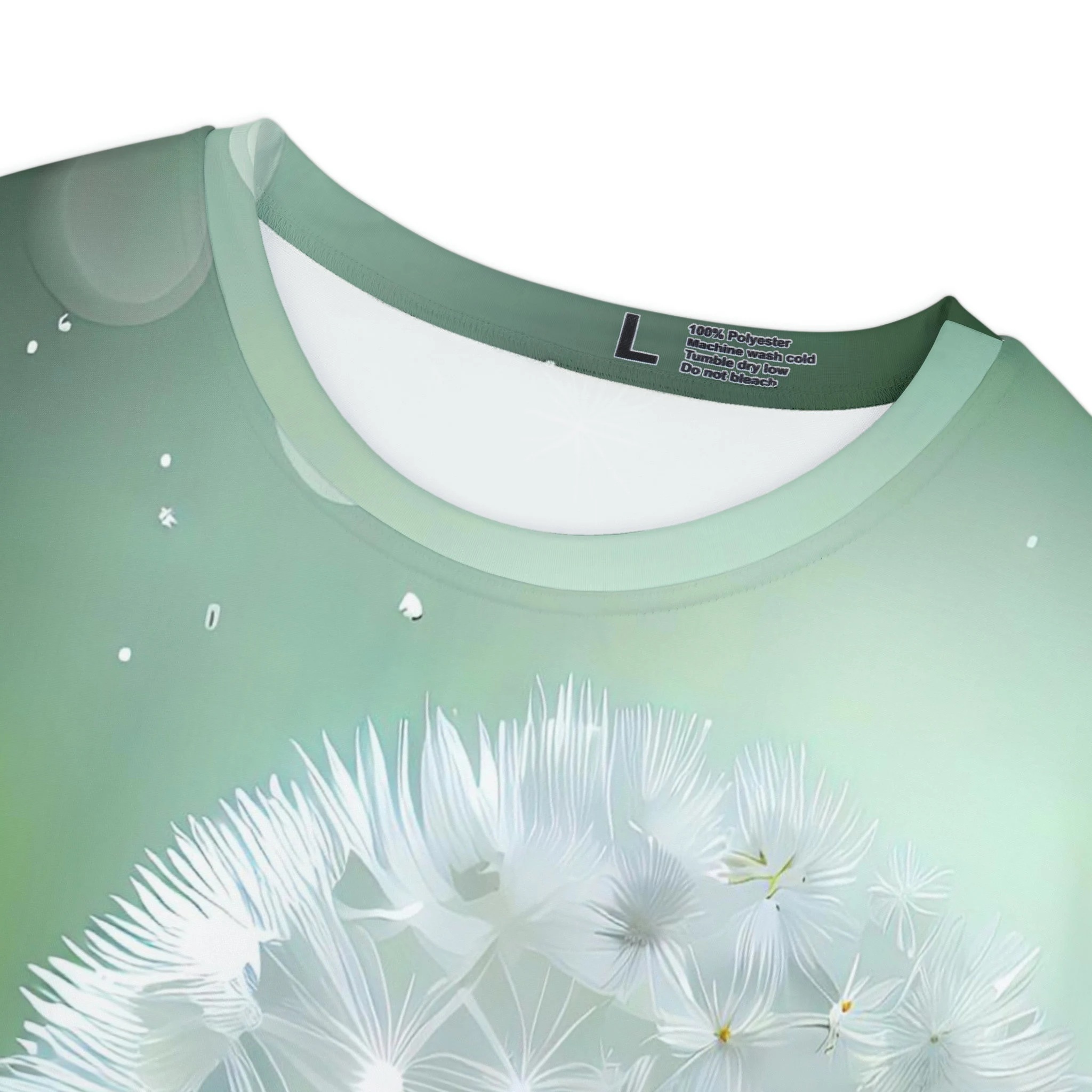 Wishing Flower Green Graphic T Shirt