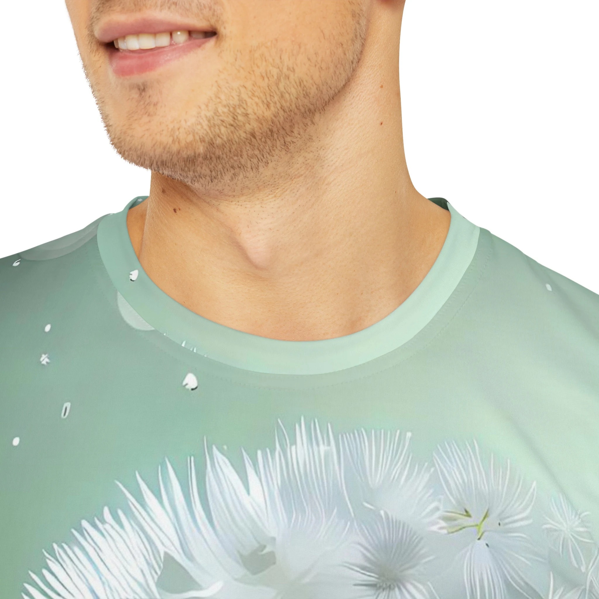 Wishing Flower Green Graphic T Shirt
