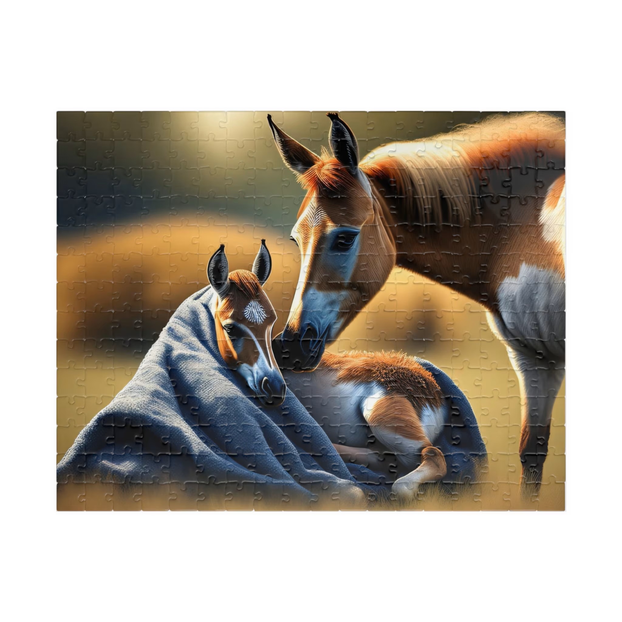 Mother and Baby Horses Jigsaw Puzzle