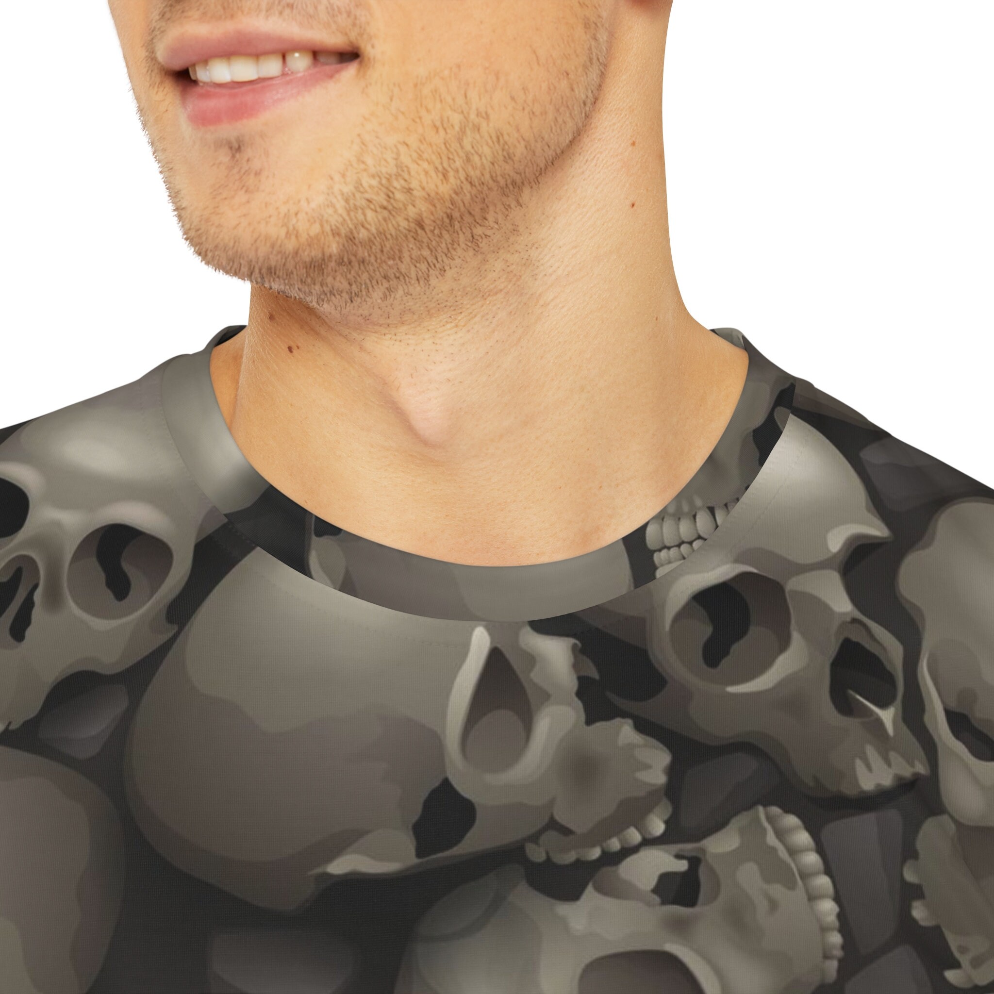 Skull Pile Gothic Horror Graphic T Shirt