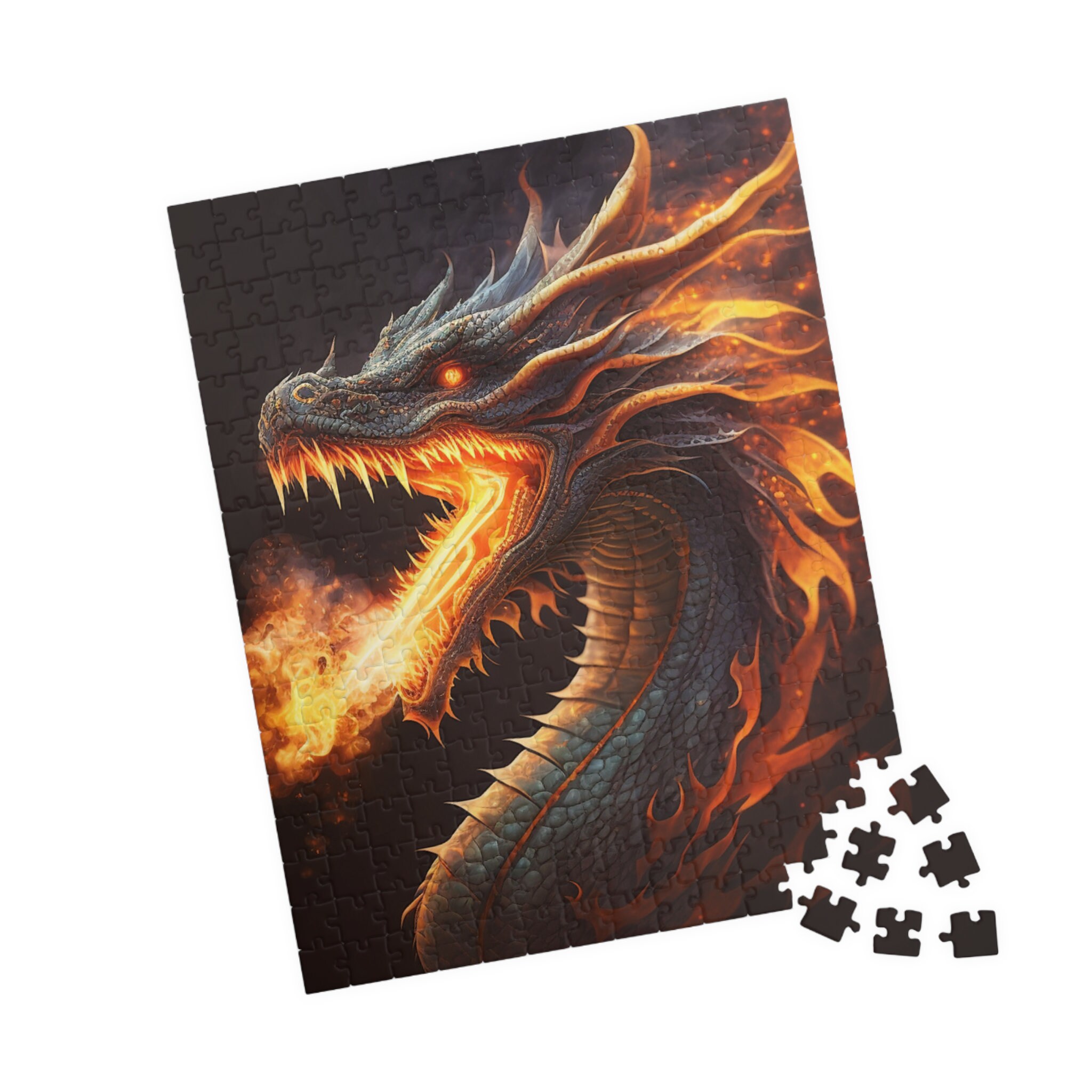 Fire Breathing Dragon Jigsaw Puzzle