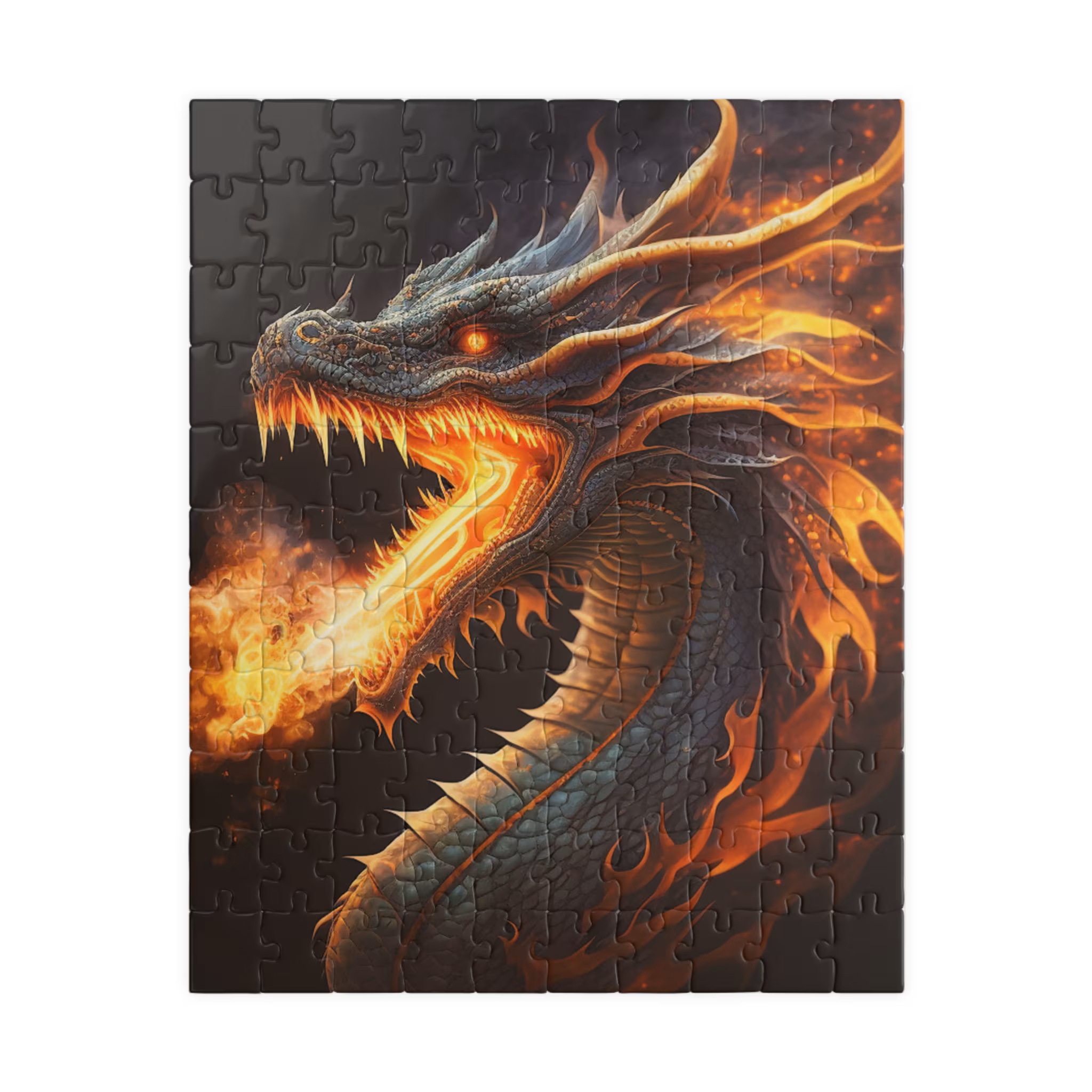 Fire Breathing Dragon Jigsaw Puzzle