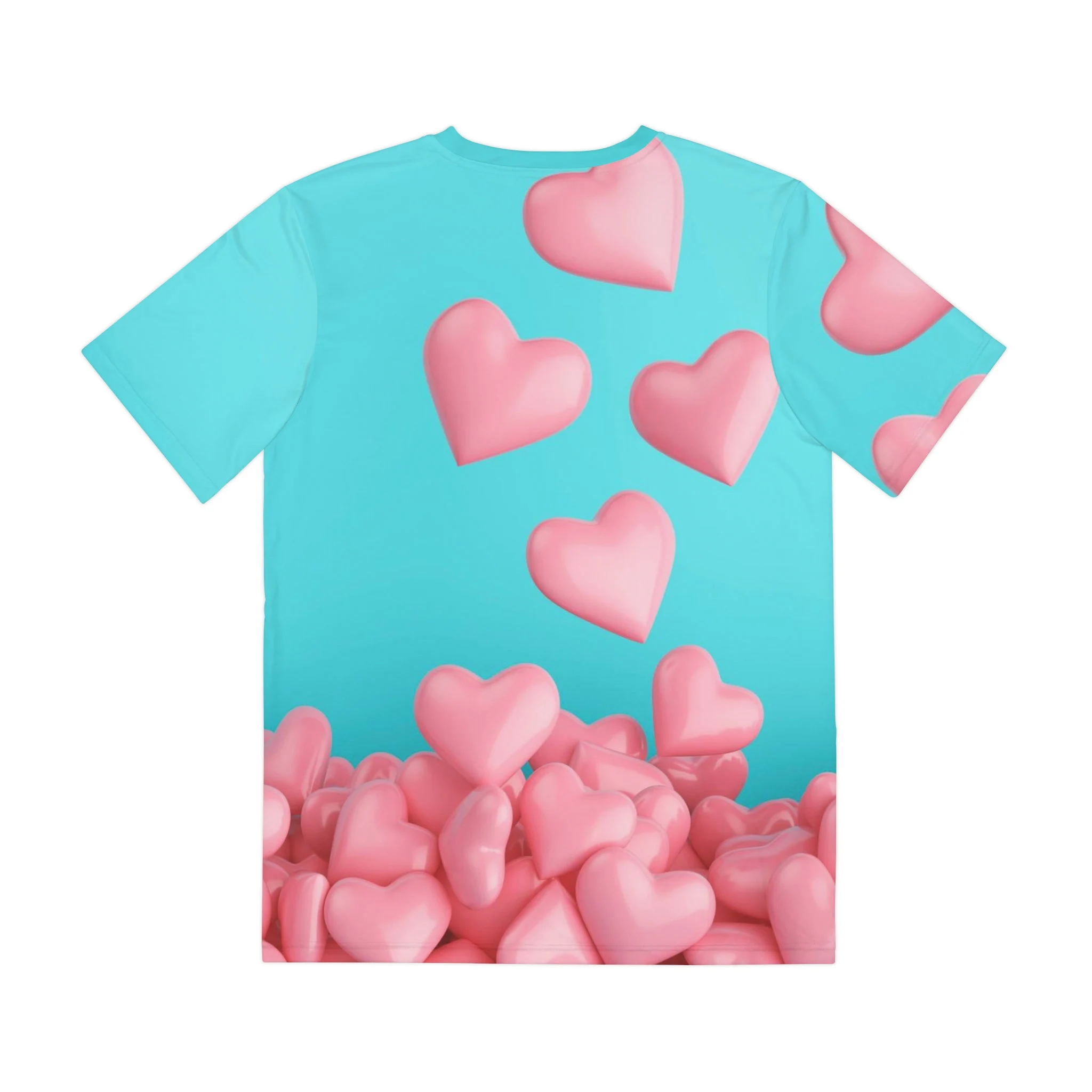 Aqua Valentine Pink Heart Candy T-shirt