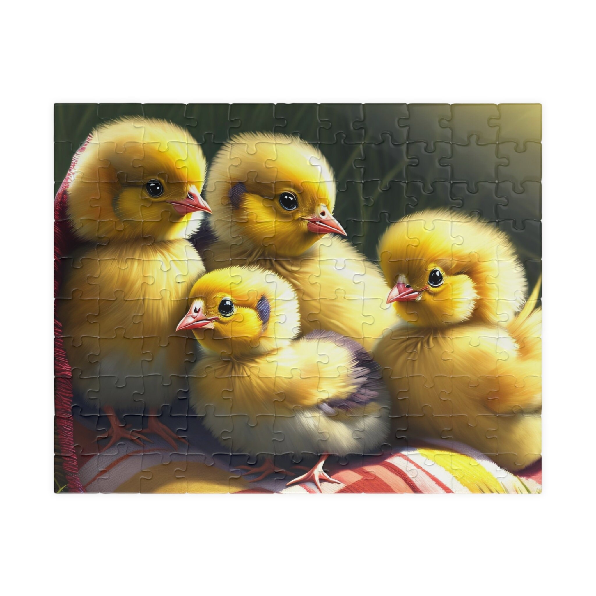 Cute Fuzzy Chicks Jigsaw Puzzle