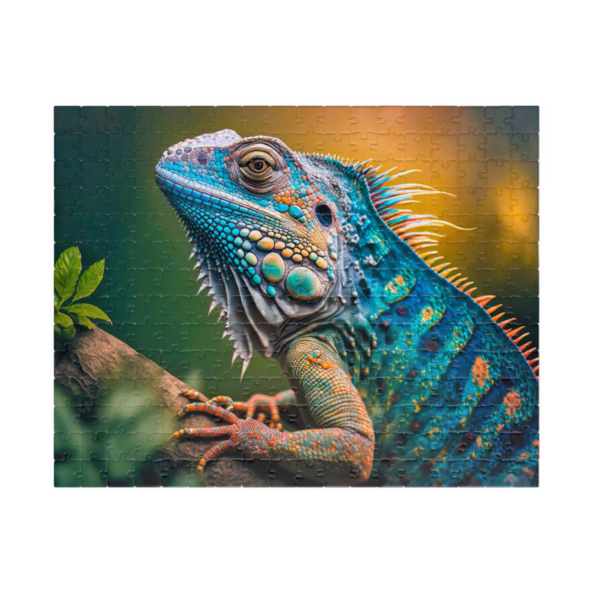 Colorful Iguana Lizard Jigsaw Puzzle