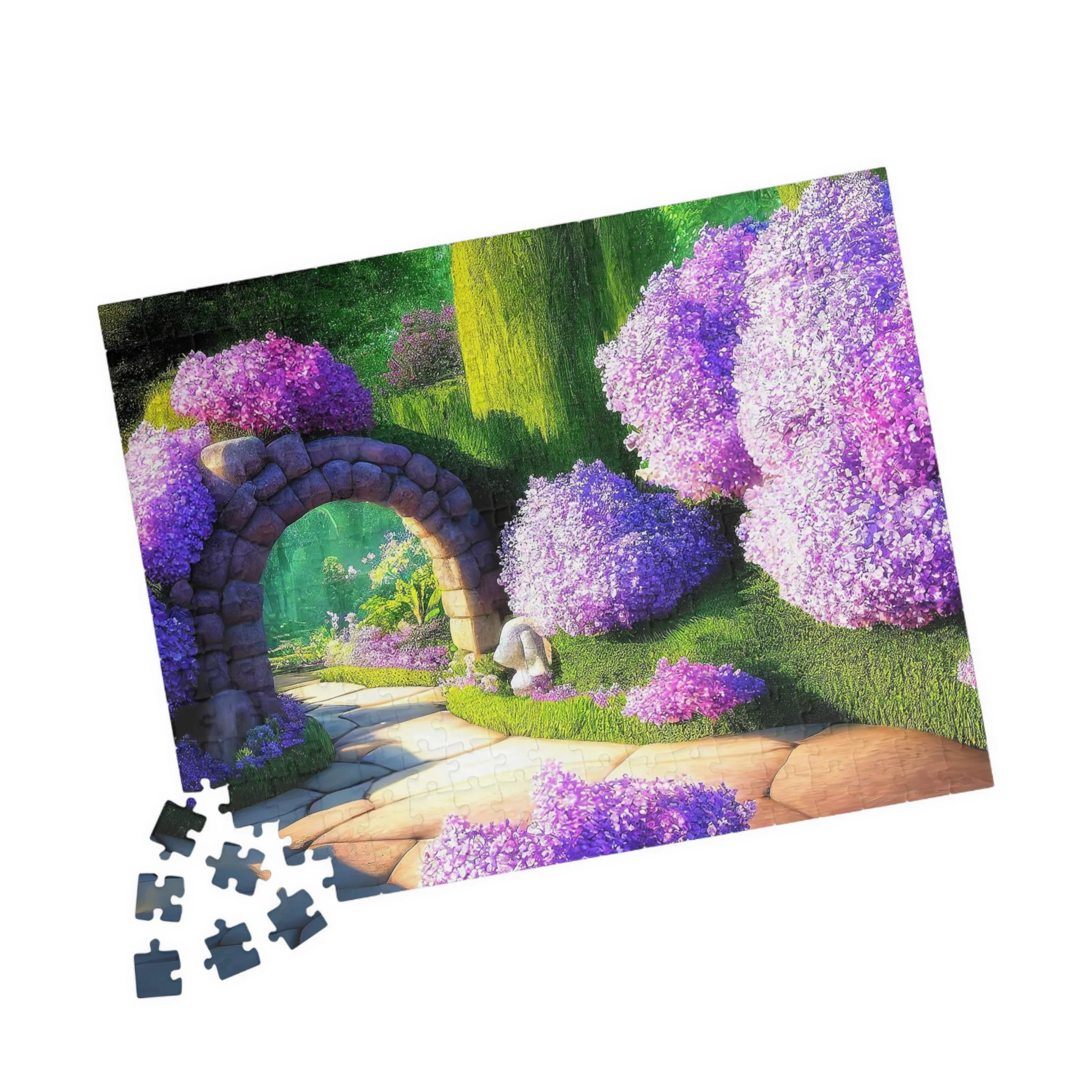 Lavender Flower Garden Jigsaw Puzzle
