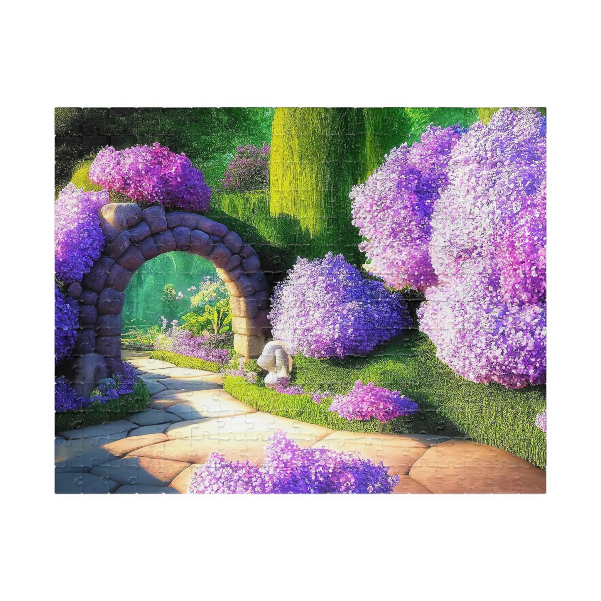 Lavender Flower Garden Jigsaw Puzzle