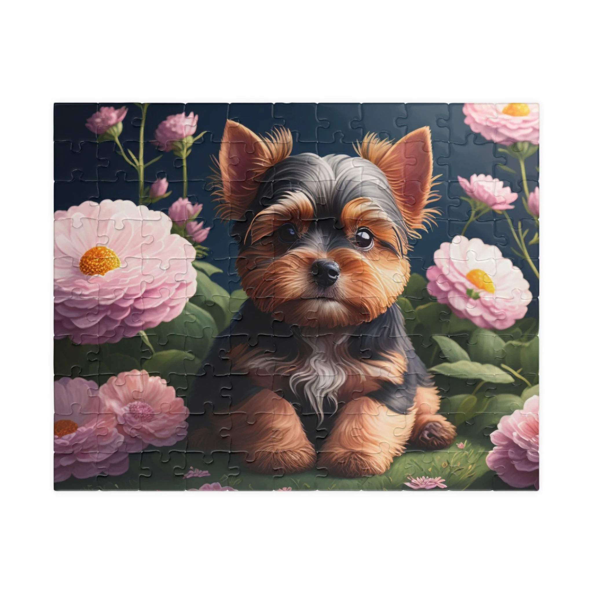 Cute Yorkie Puppy Jigsaw Puzzle