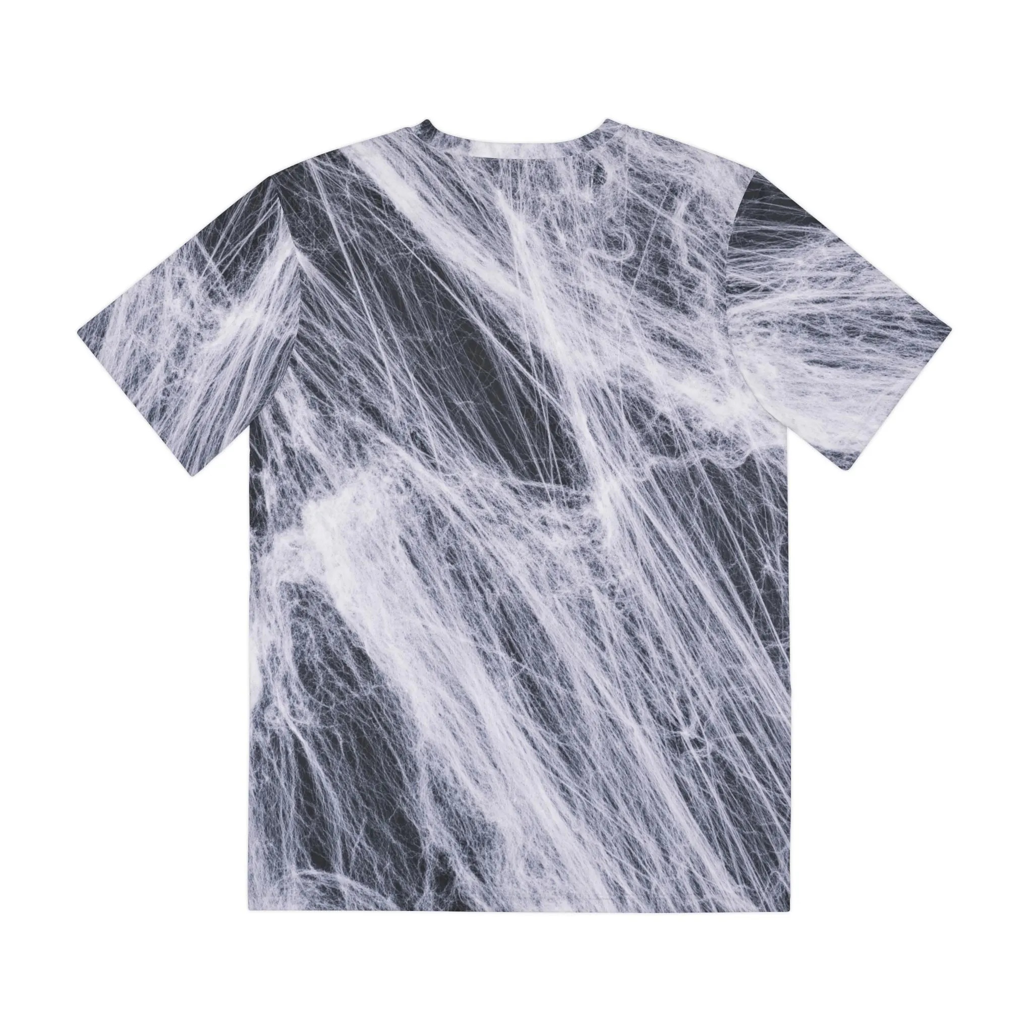 Cobweb Print Tee, Spiderweb Design Shirt