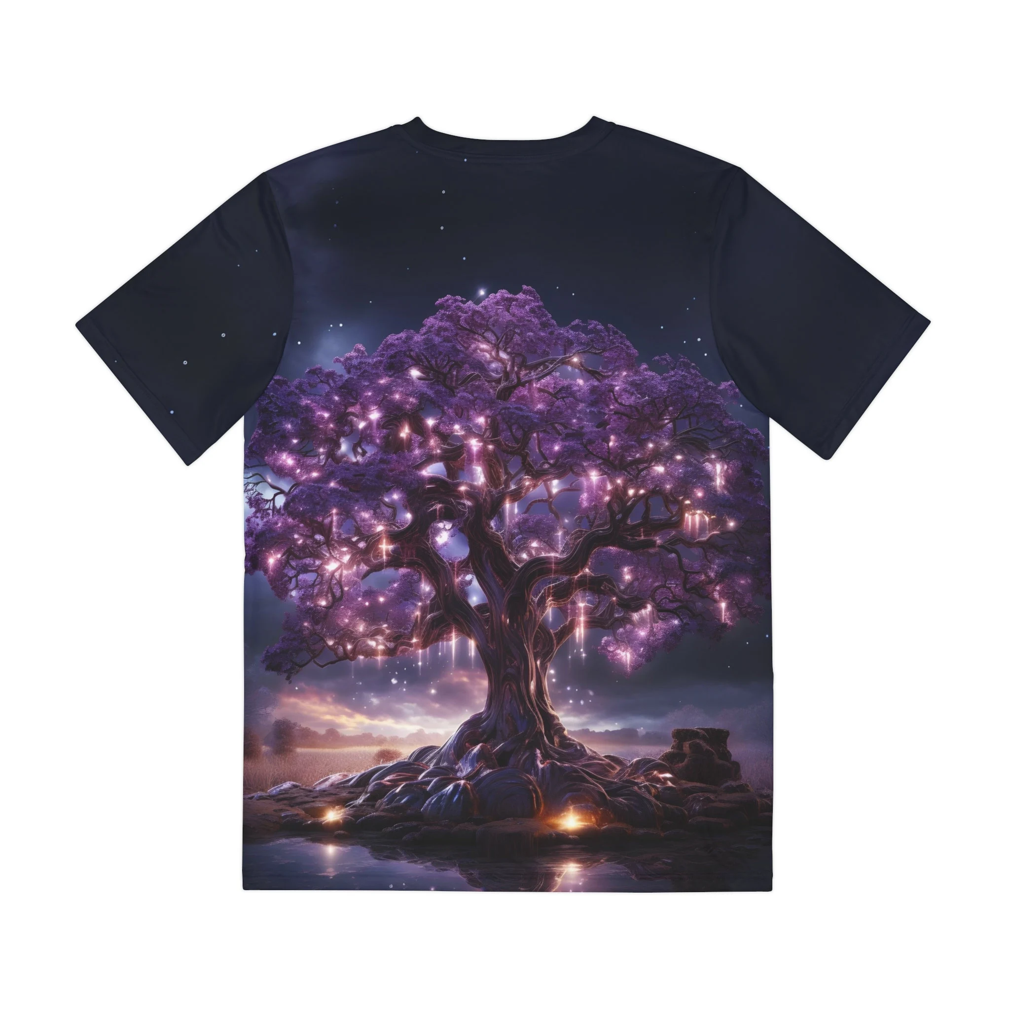 Magical Purple Tree Graphic T Shirt