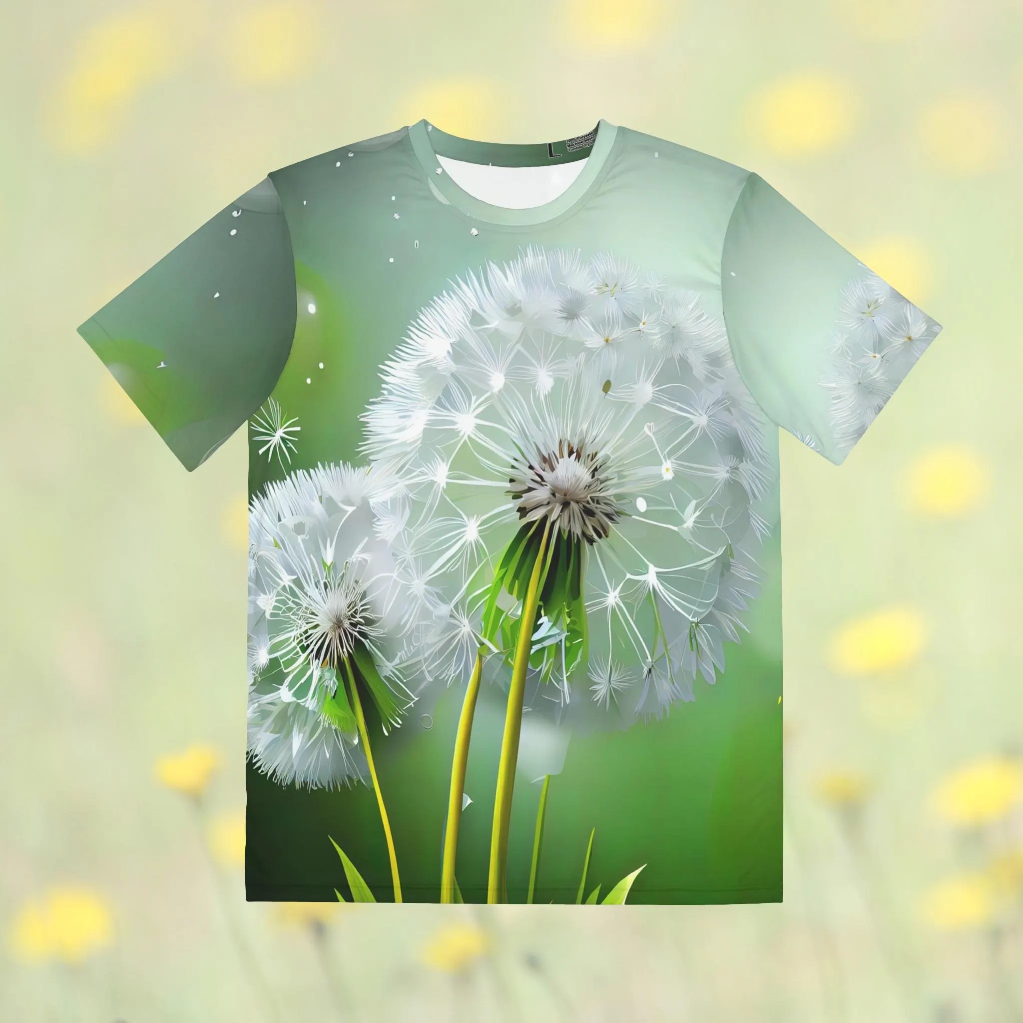 Wishing Flower Green Graphic T Shirt