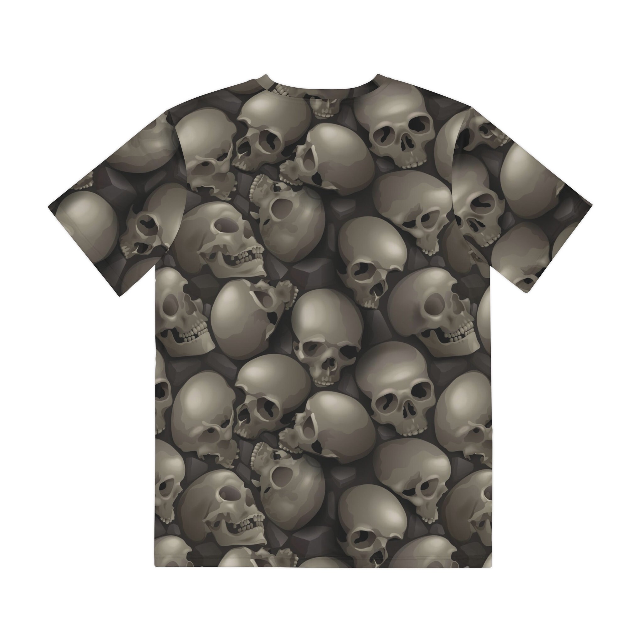 Skull Pile Gothic Horror Graphic T Shirt
