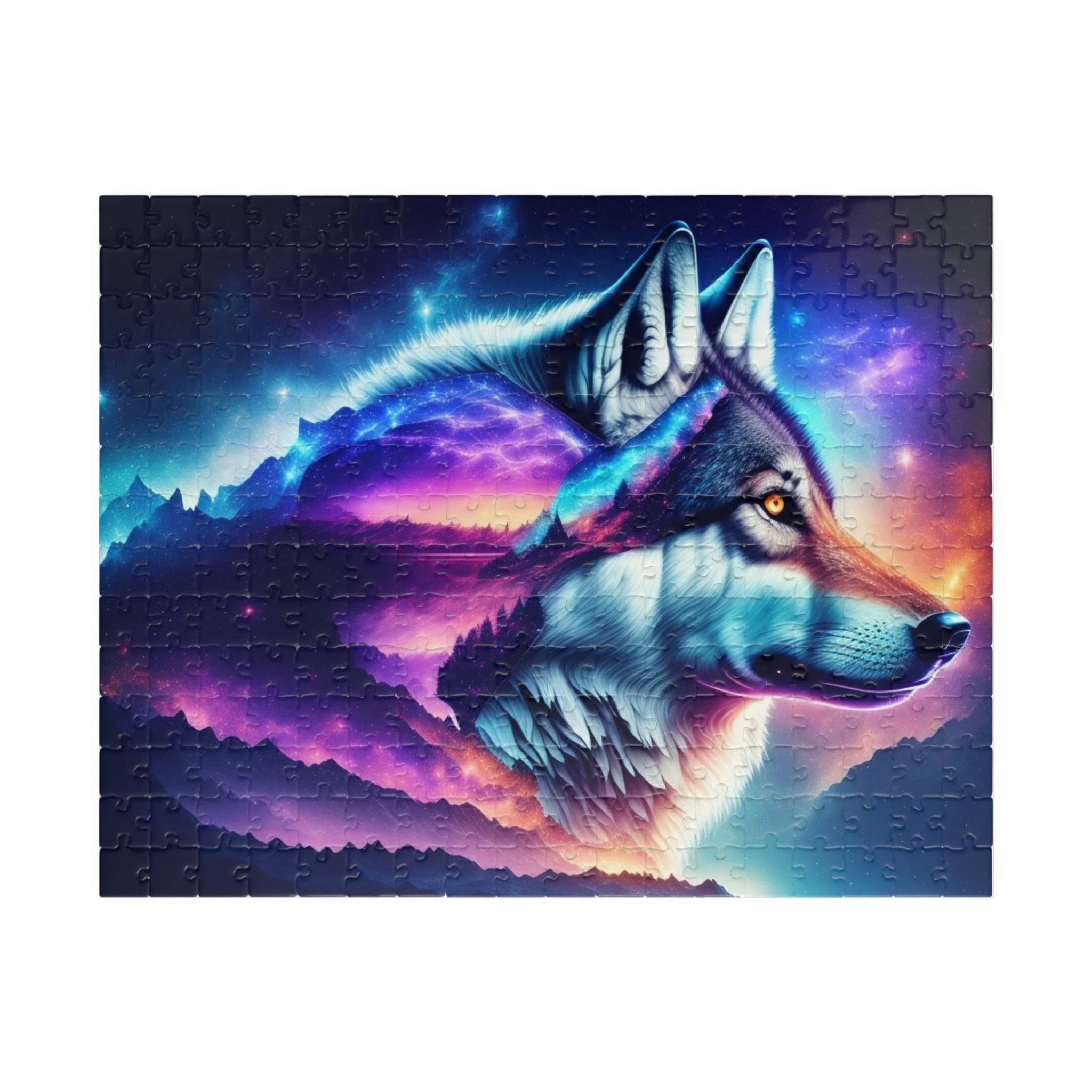 Galaxy Gray Wolf Jigsaw Puzzle