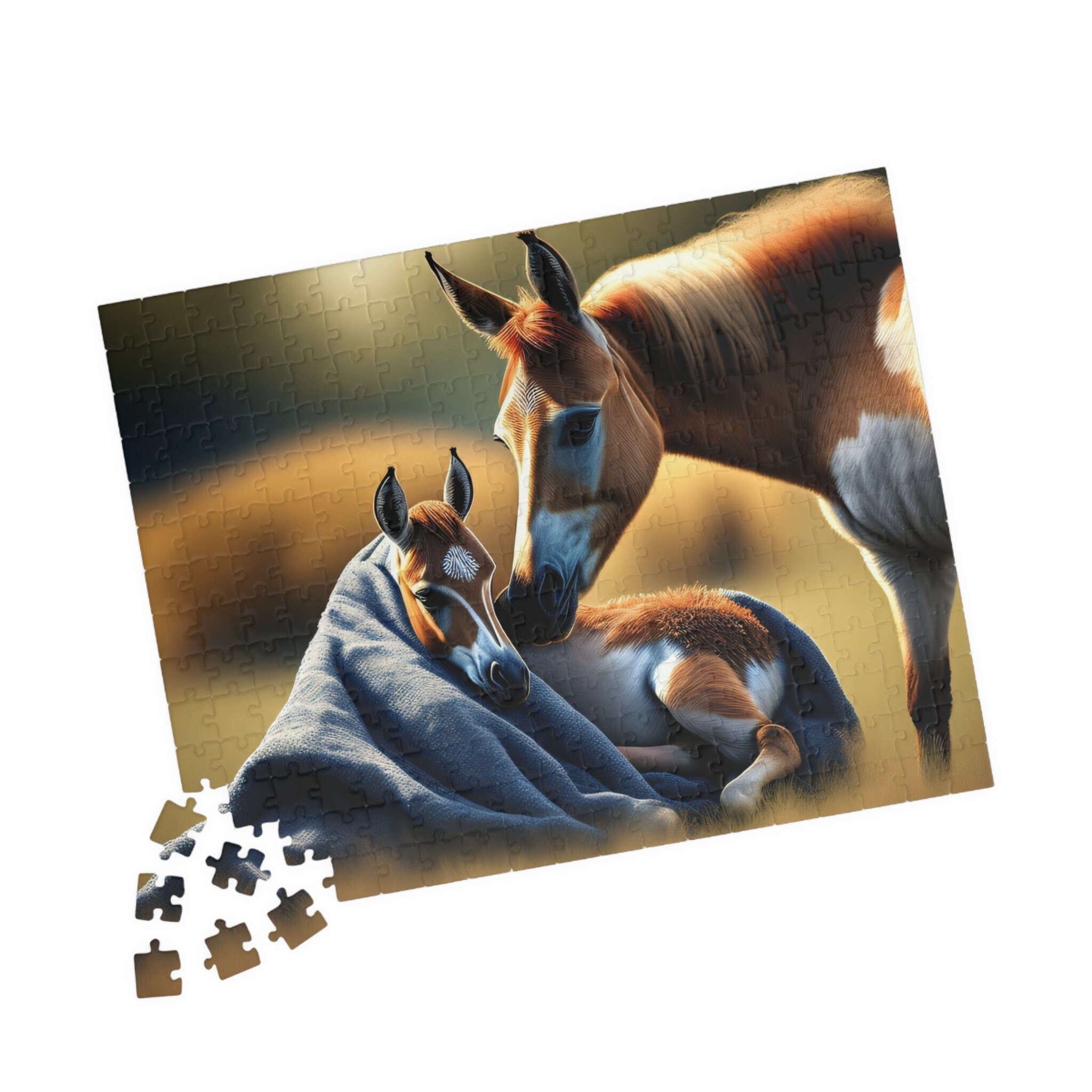 Mother and Baby Horses Jigsaw Puzzle