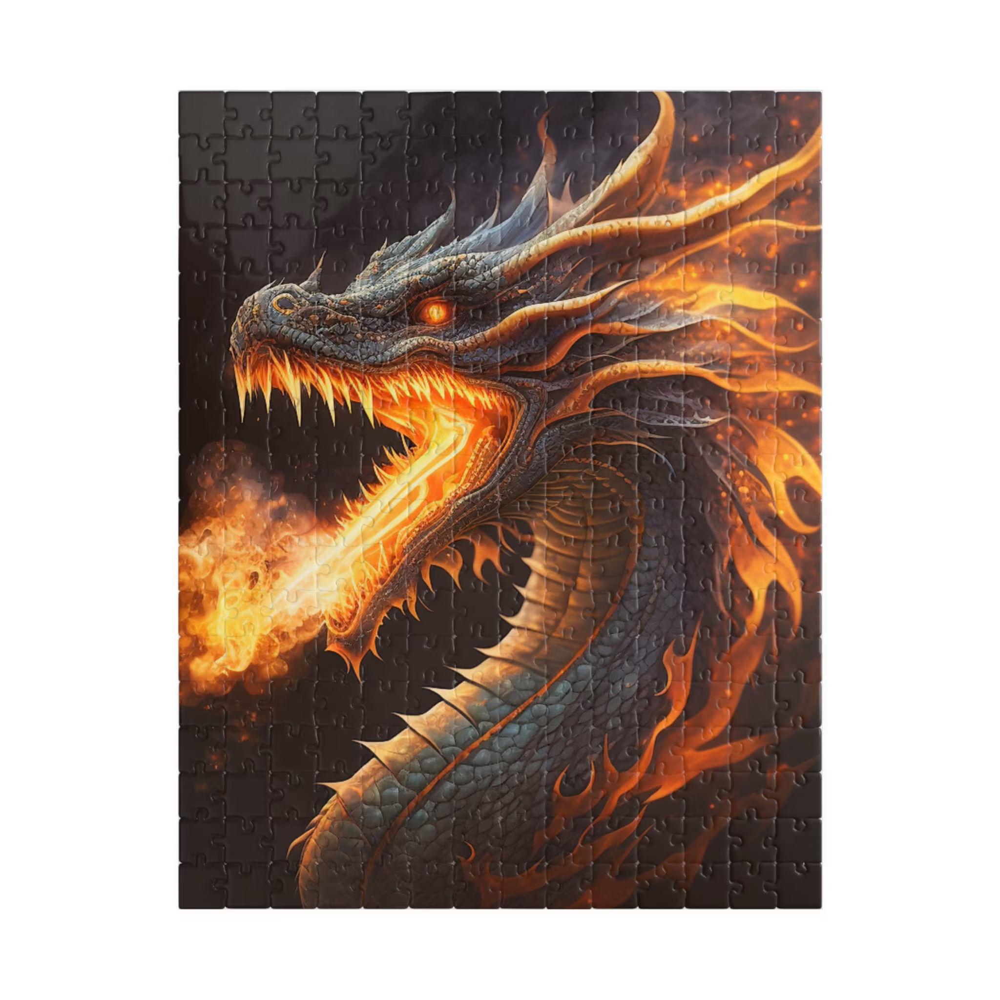 Fire Breathing Dragon Jigsaw Puzzle