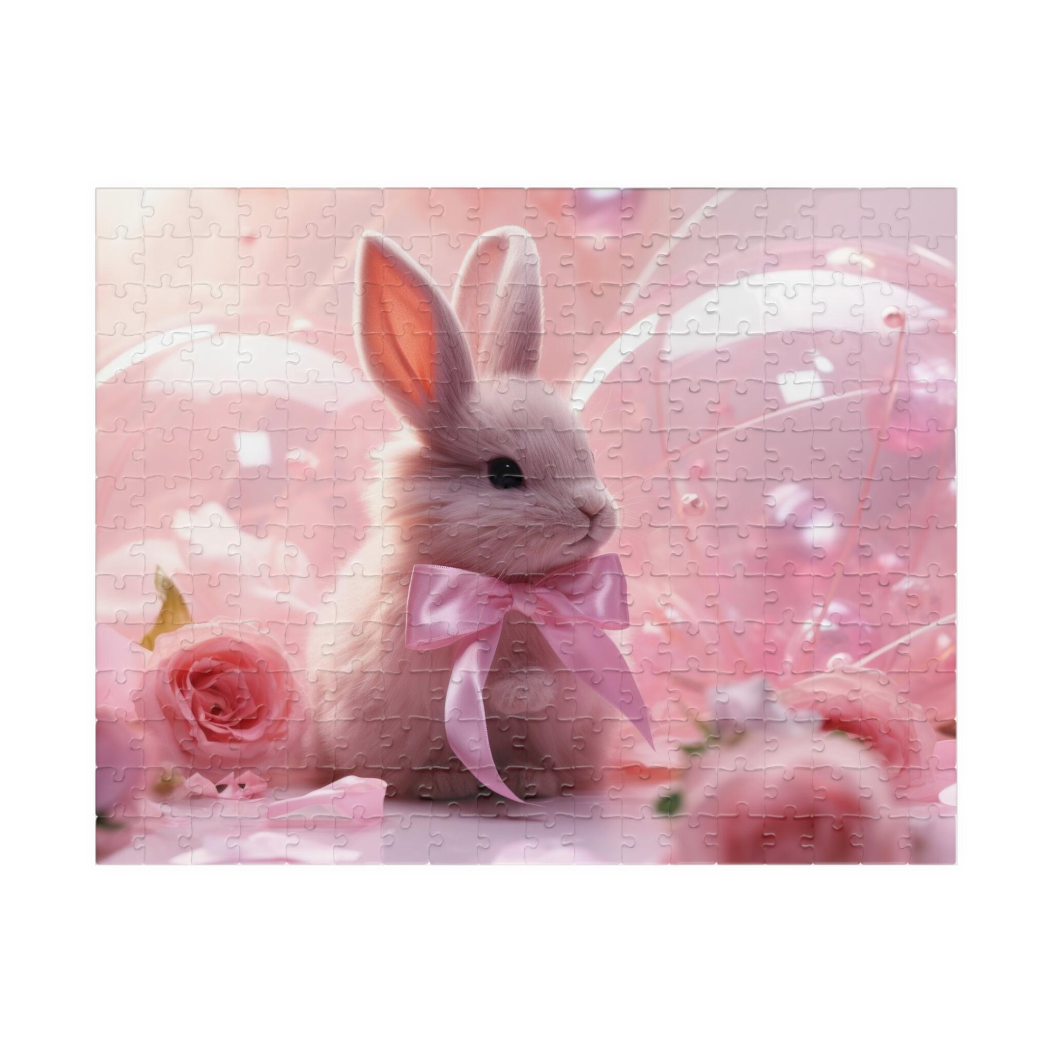 Pink Easter Bunny Jigsaw Puzzle