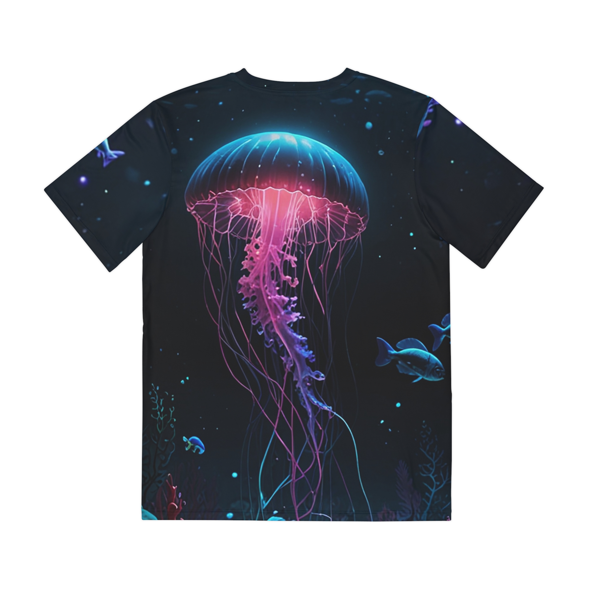 Neon Jellyfish Graphic T Shirt