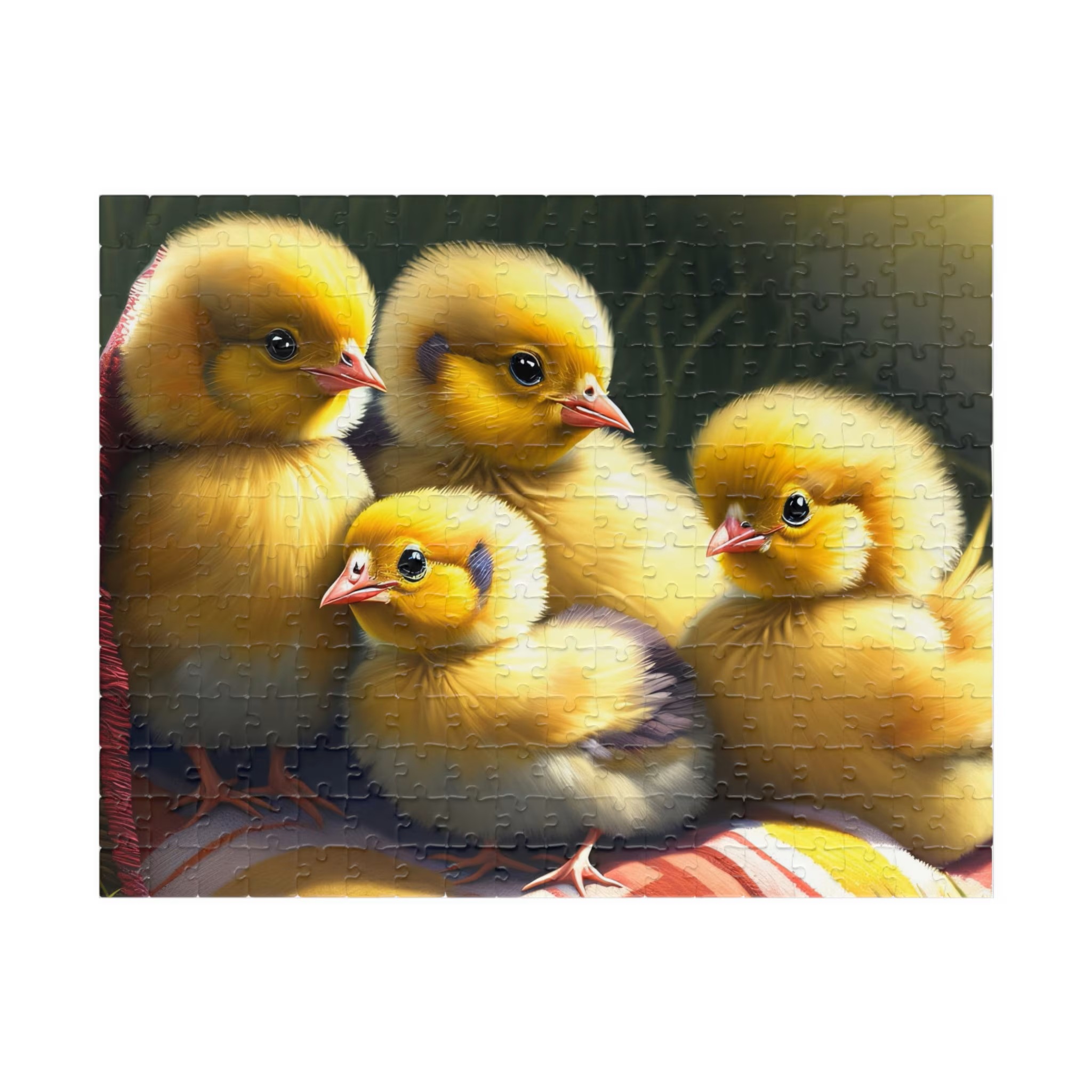 Cute Fuzzy Chicks Jigsaw Puzzle