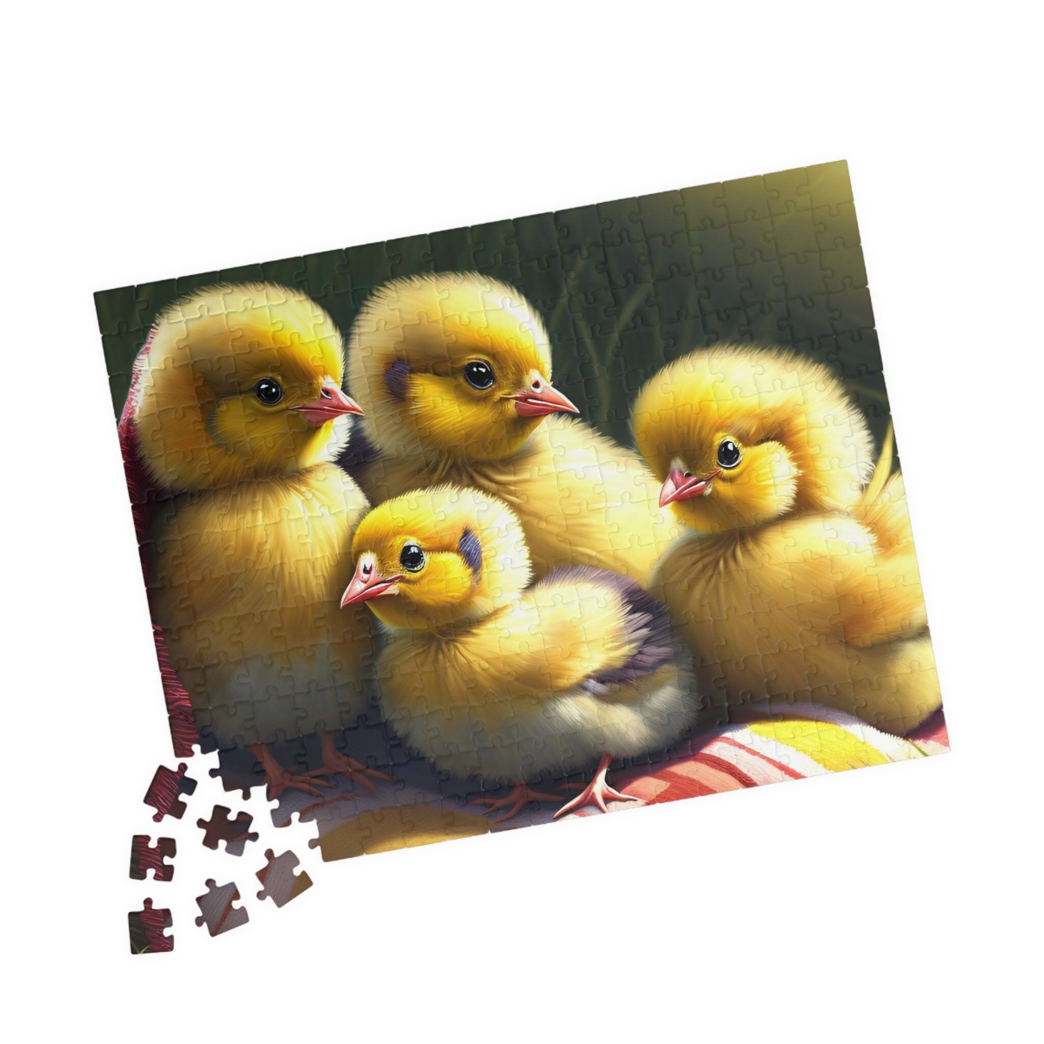 Cute Fuzzy Chicks Jigsaw Puzzle