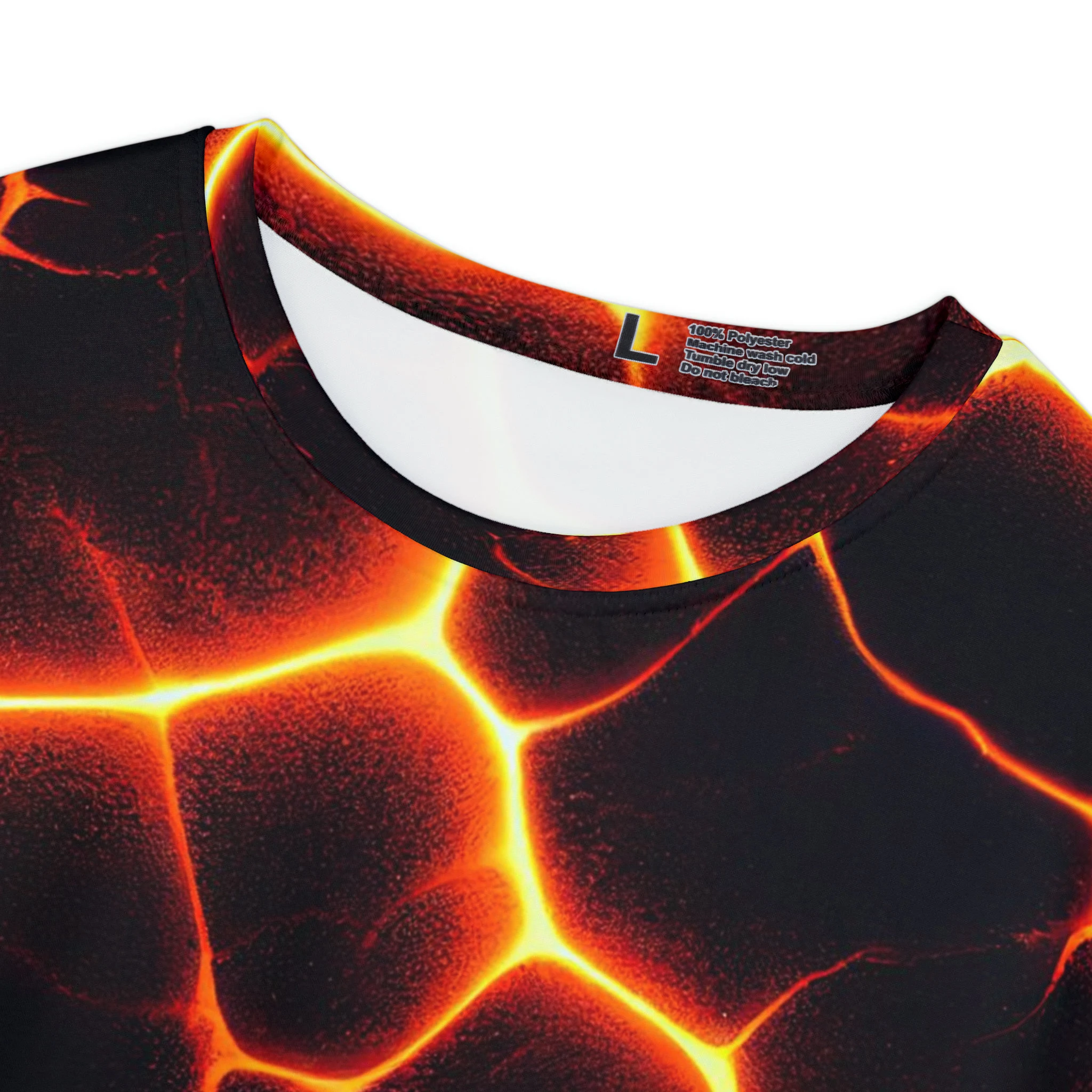 Lava Rock Earth Fire Pattern T-shirt