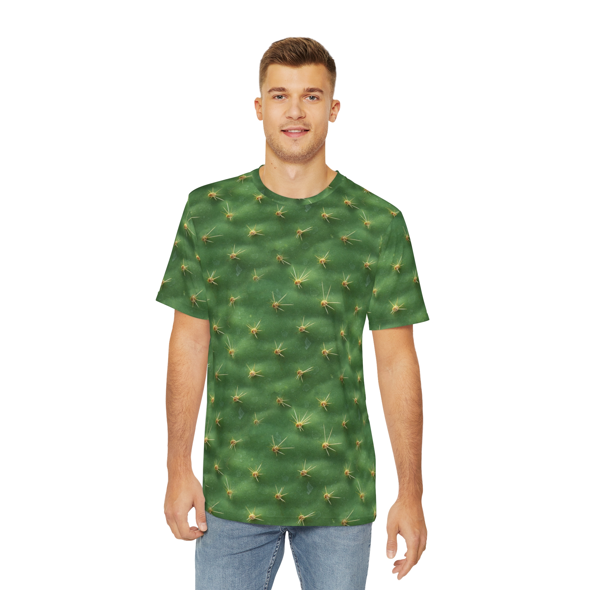 Spiney Cactus Texture Graphic T Shirt