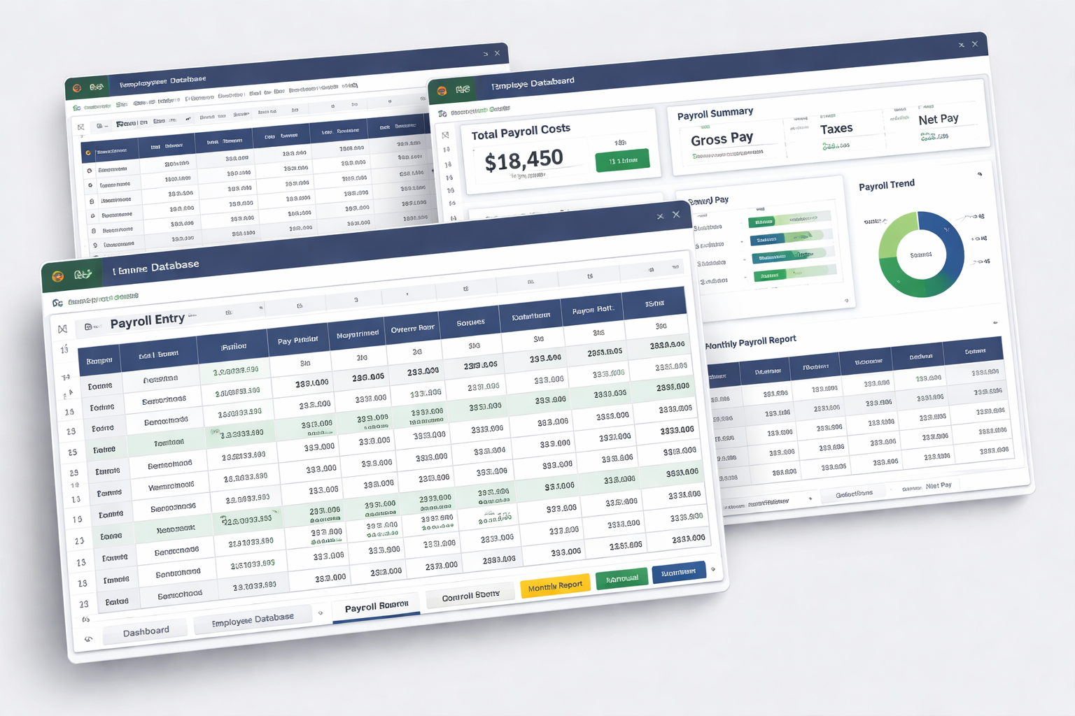 Small Business Payroll Management Spreadsheet for Excel and Google Sheets