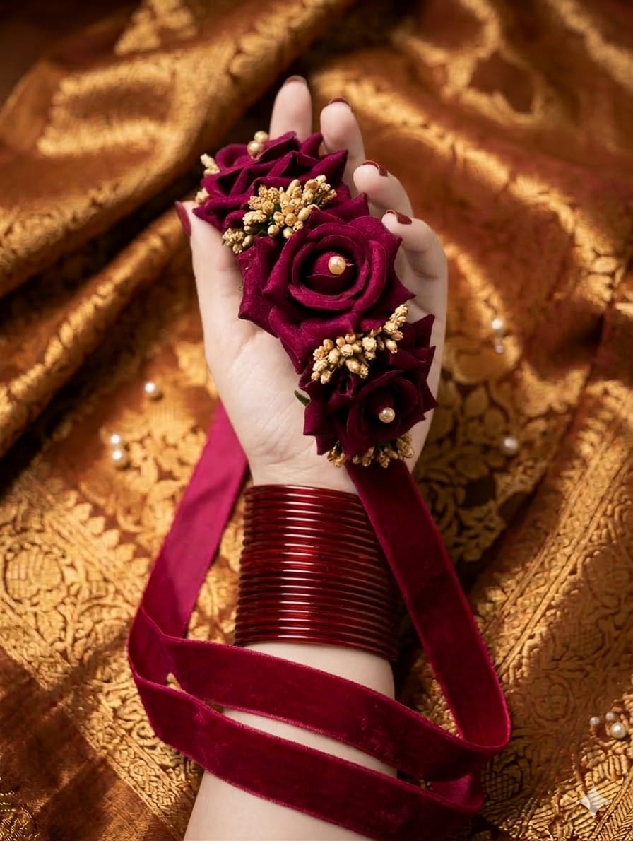 Handcrafted Velvet Gajra