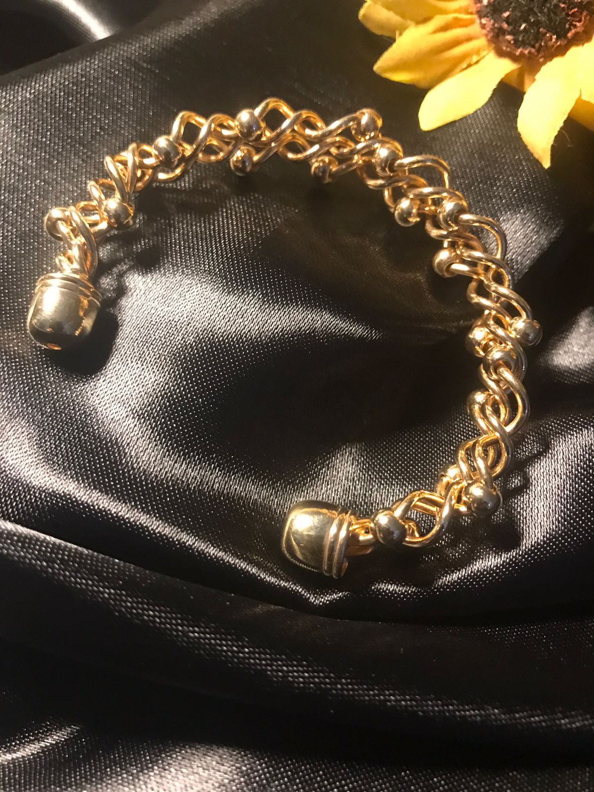 Bracelete Feminino Dourado Banhado a Ouro 18k