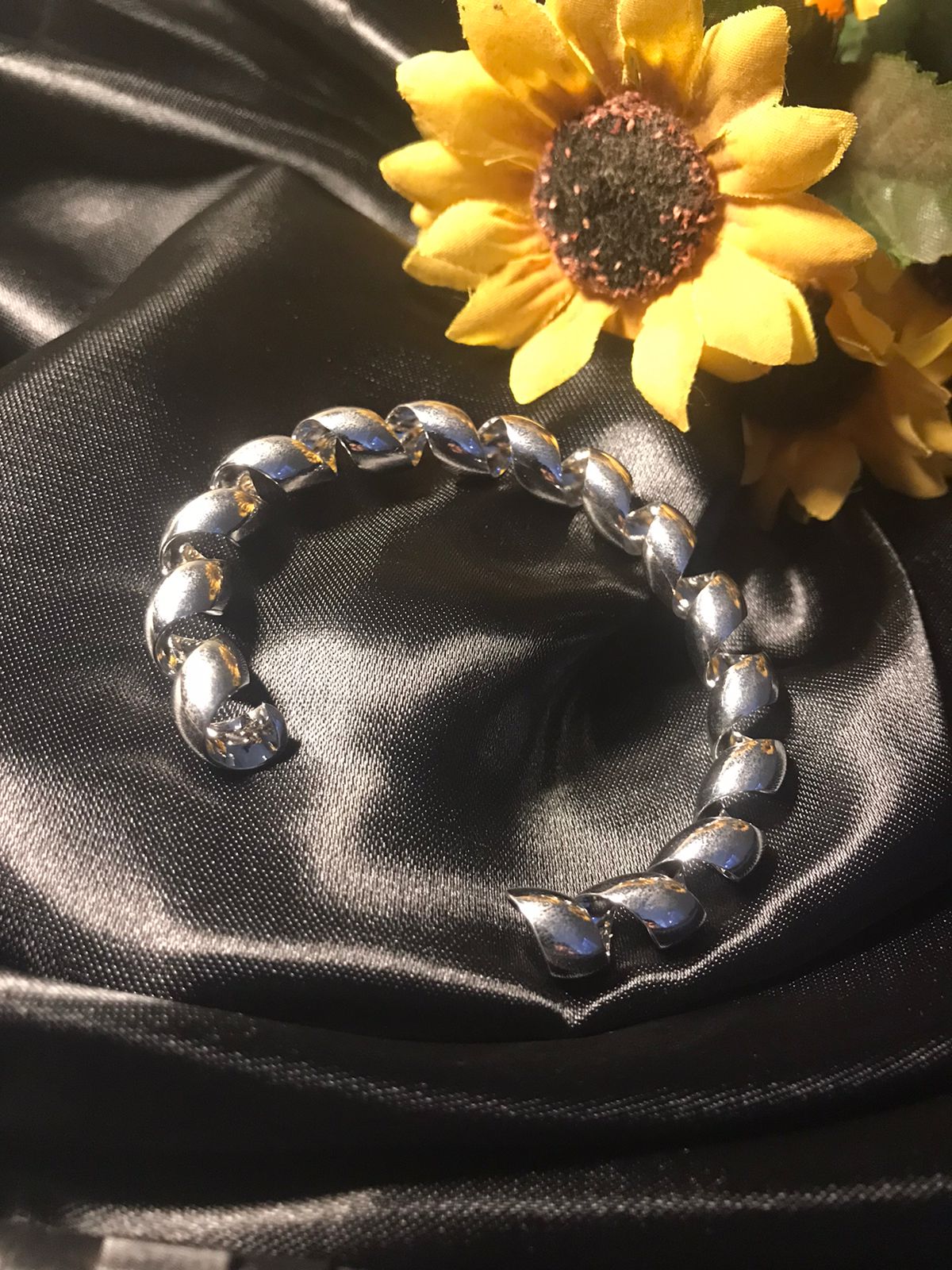 Bracelete de Prata Elegante Twist