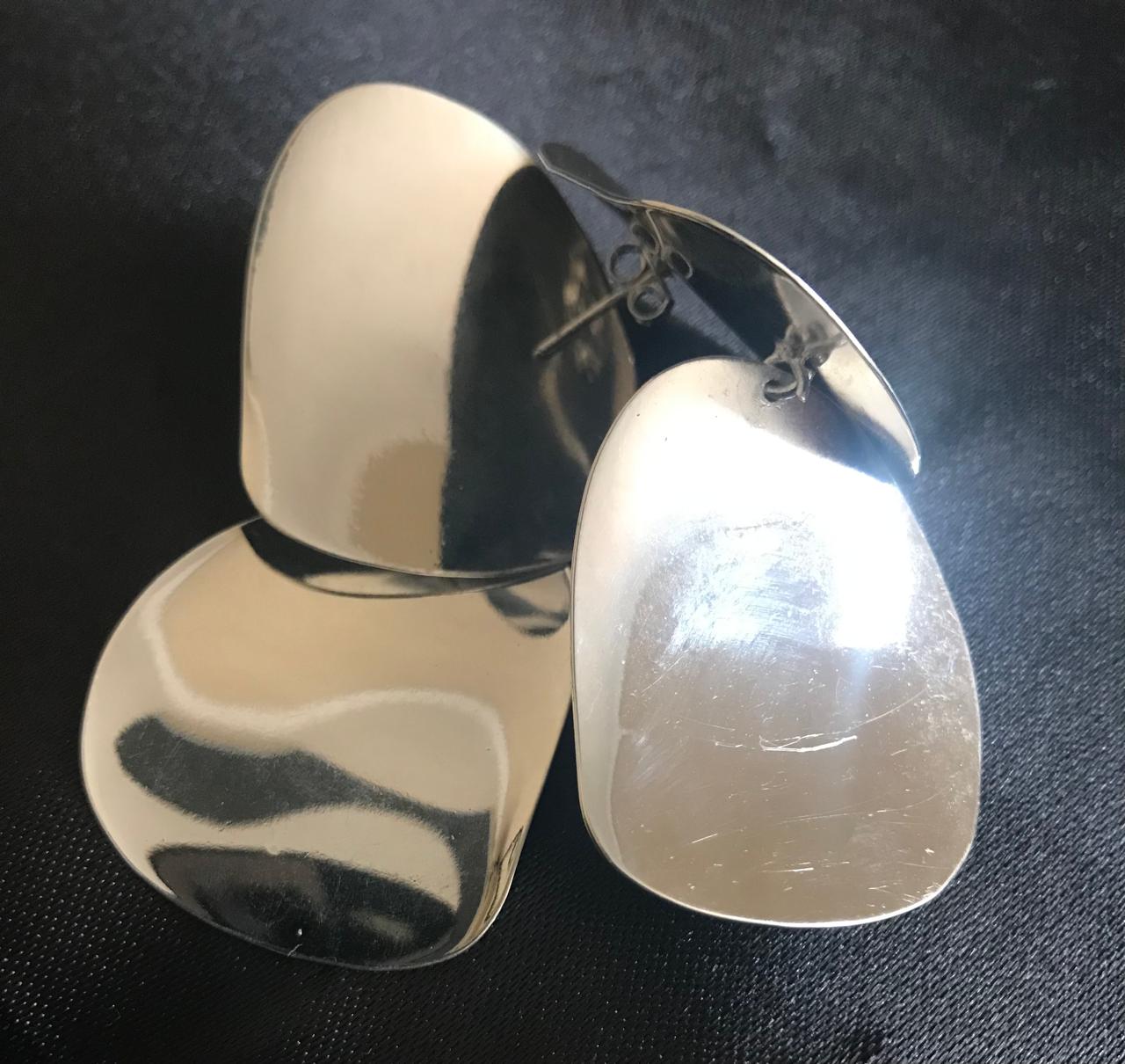 Brincos de Prata Orgânicos