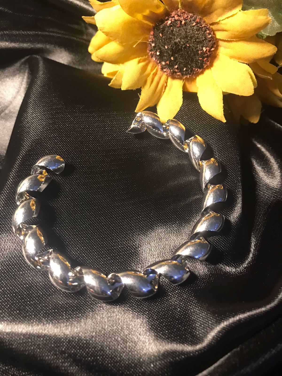 Bracelete de Prata Elegante Twist