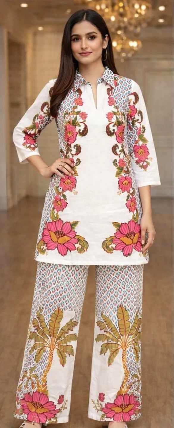 MUSHK PEARL PRINTED CO-ORD SET