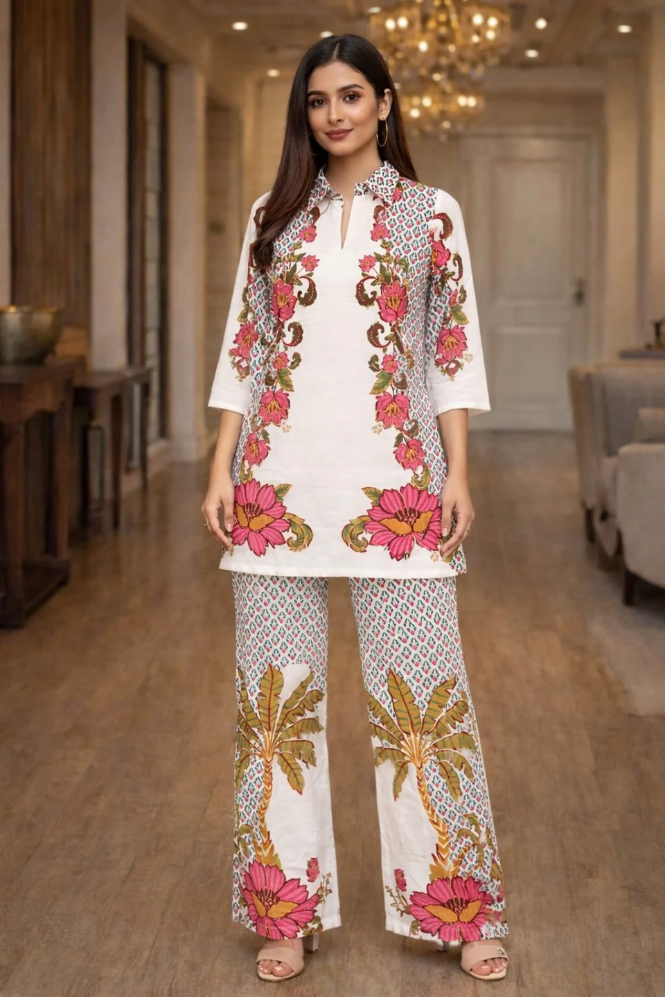 MUSHK PEARL PRINTED CO-ORD SET
