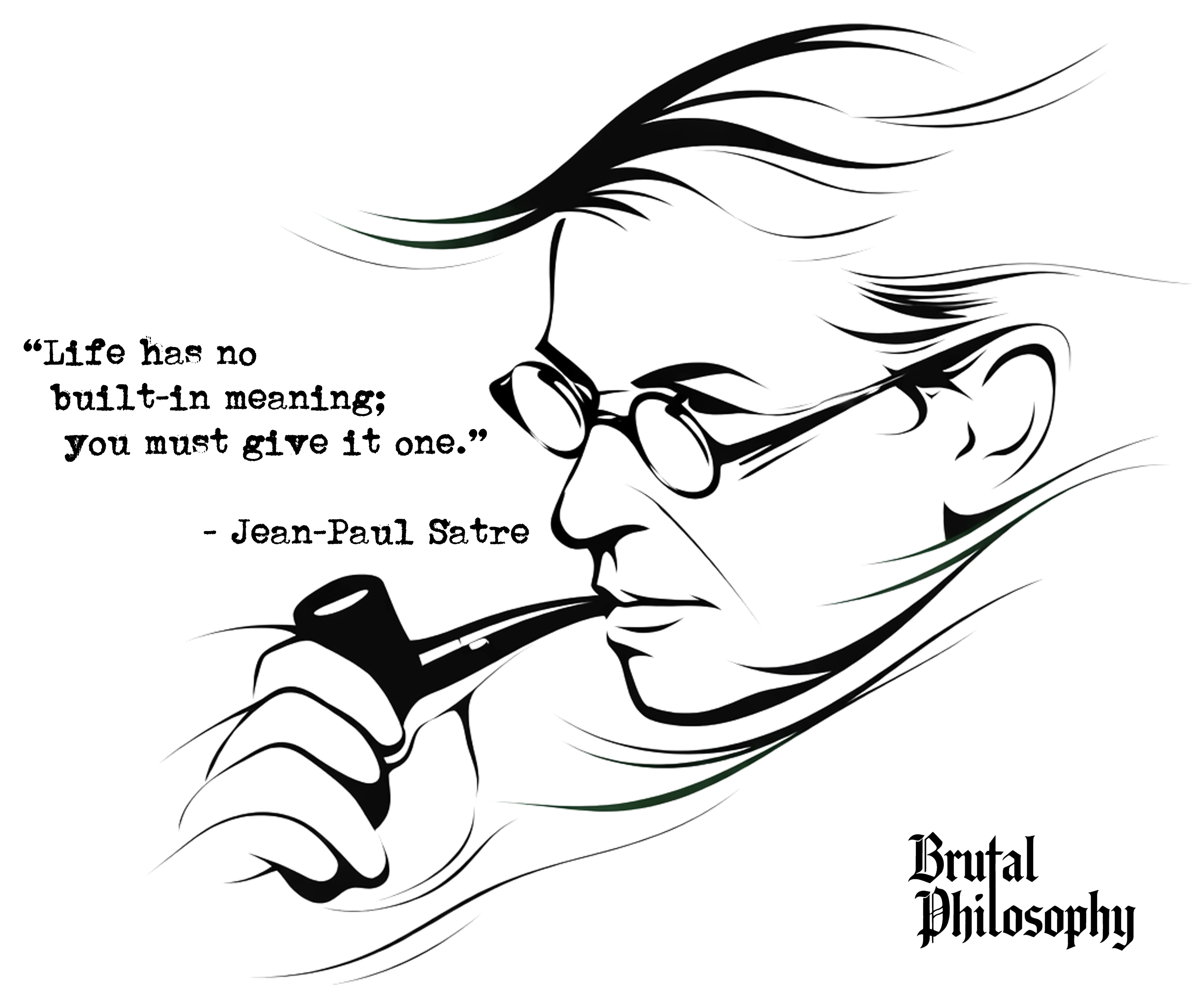 Premium Tee - Jean-Paul Satre