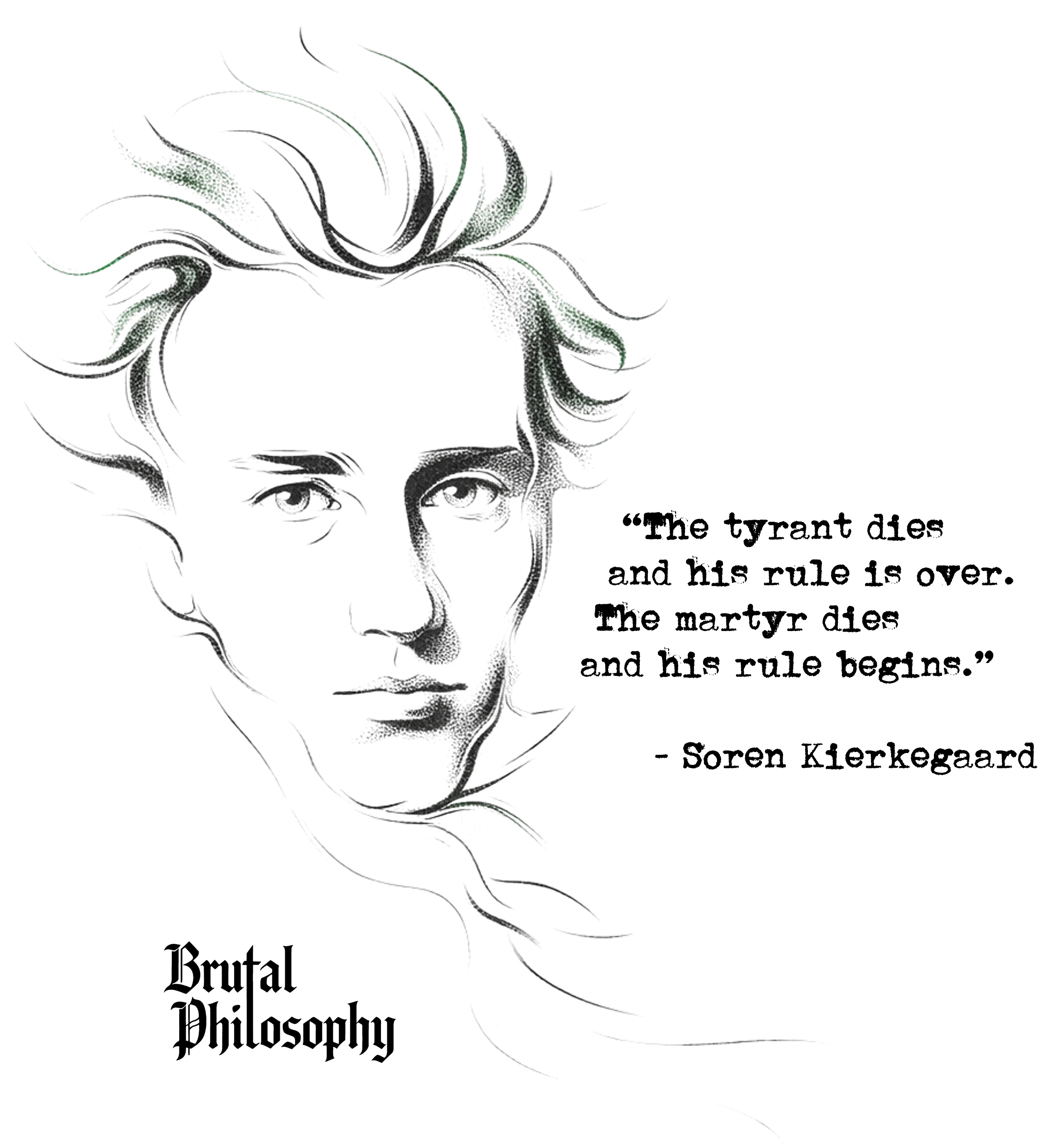 Premium Tee - Soren Kierkegaard