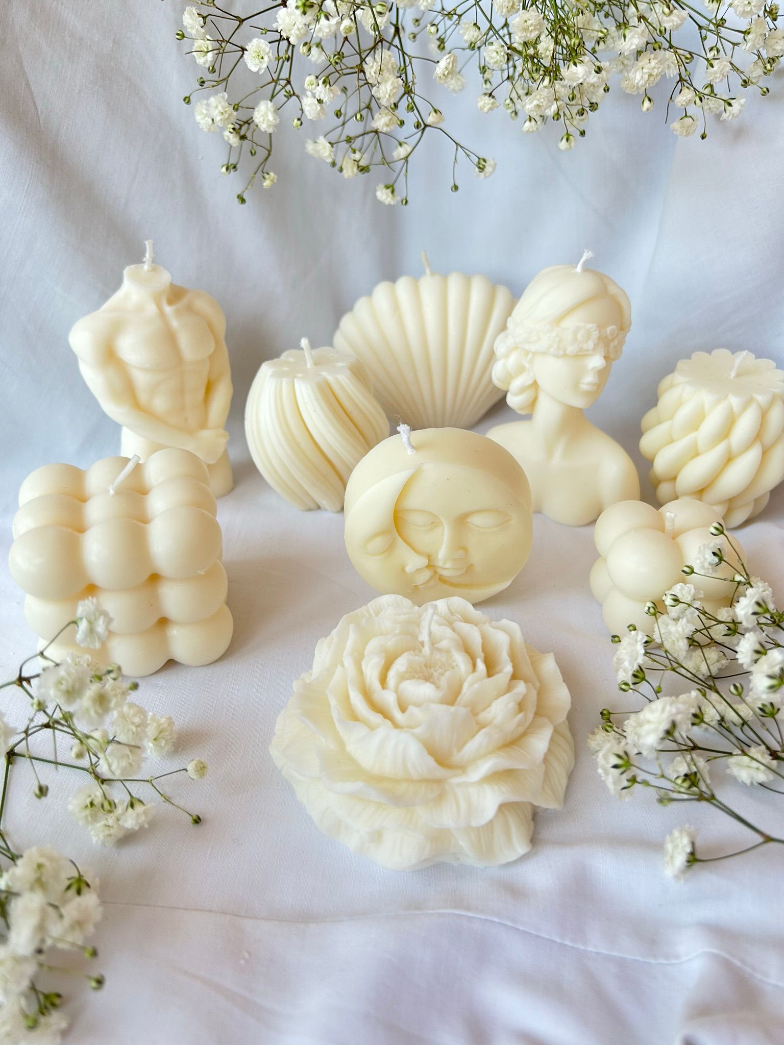 Dekoratif Şekilli Mum Set--7 