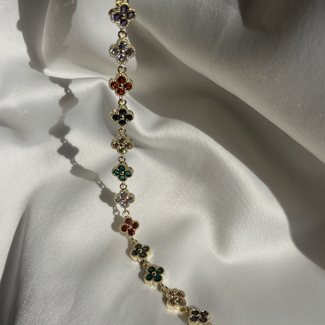 Vip Renkli Yonca Bileklik 