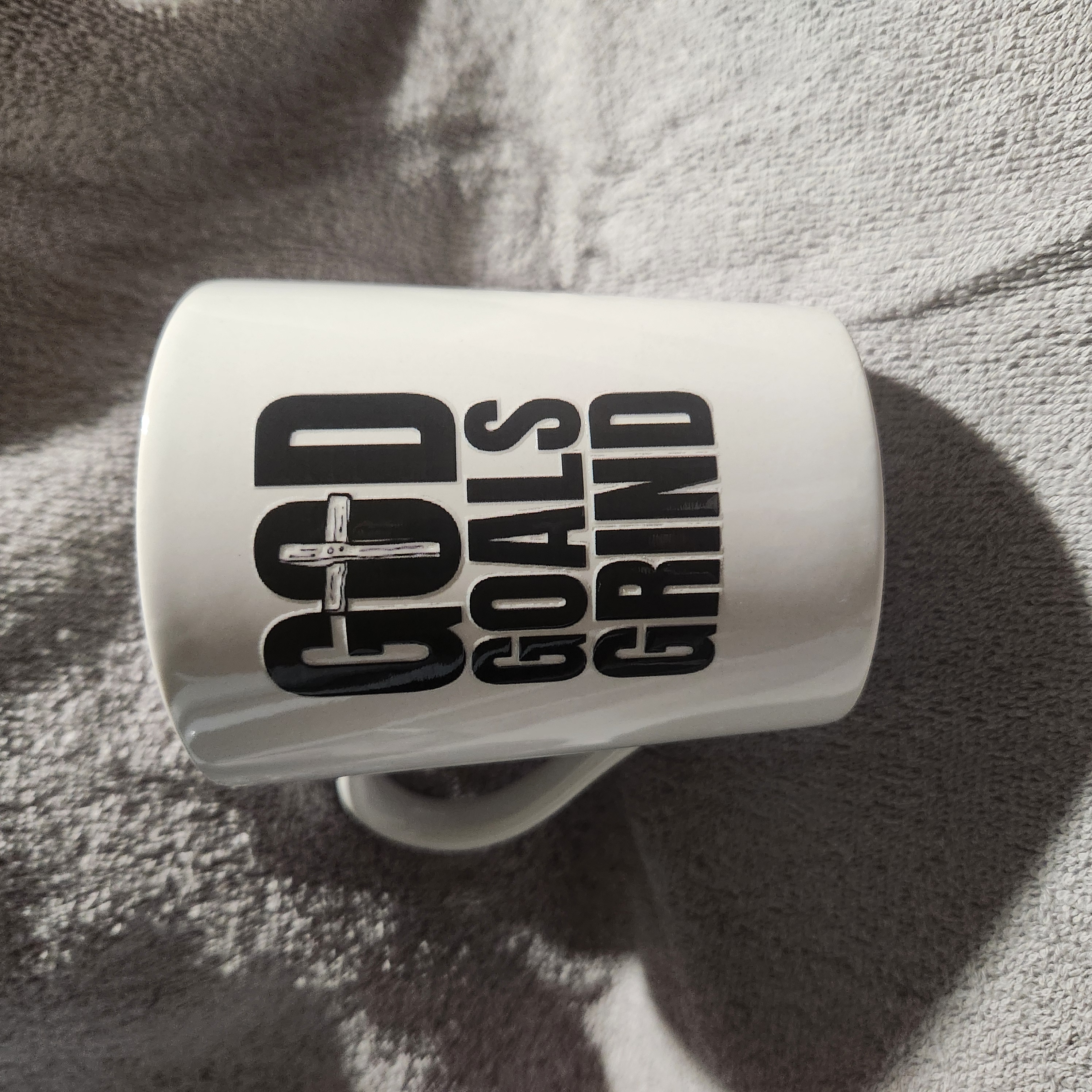 God Goals Grind Mug