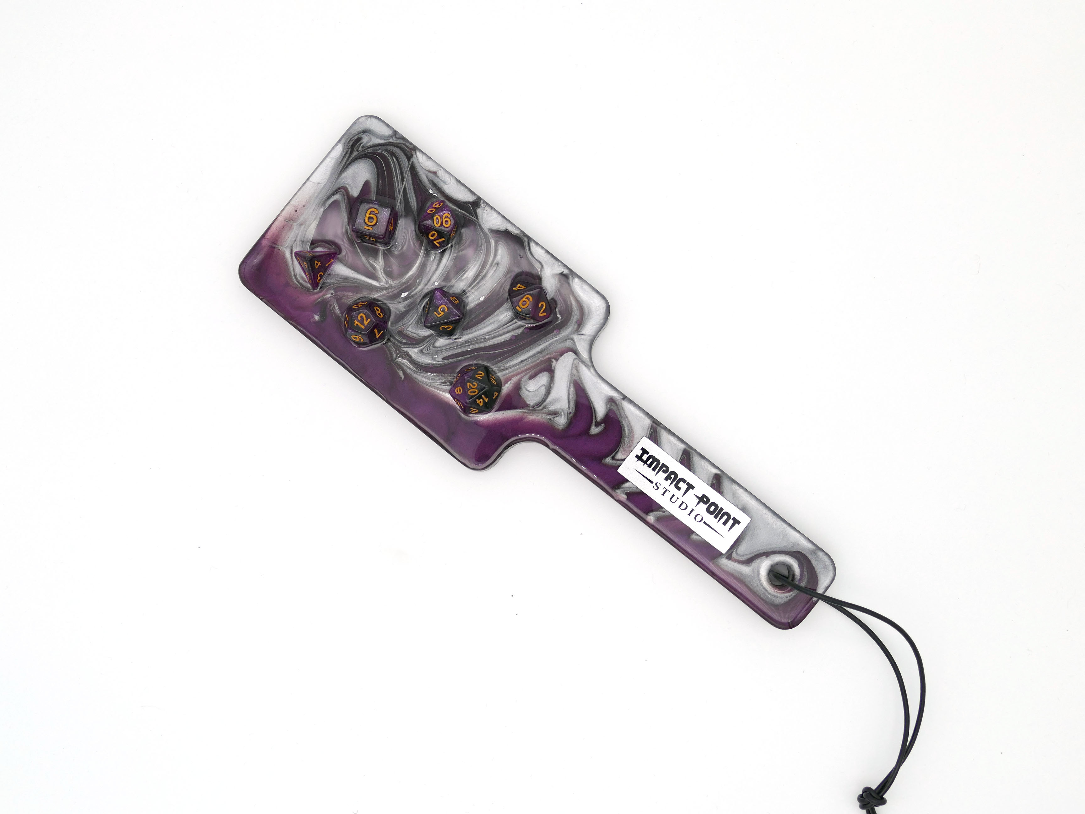 Polyhedral Dice Resin BDSM Impact Paddle