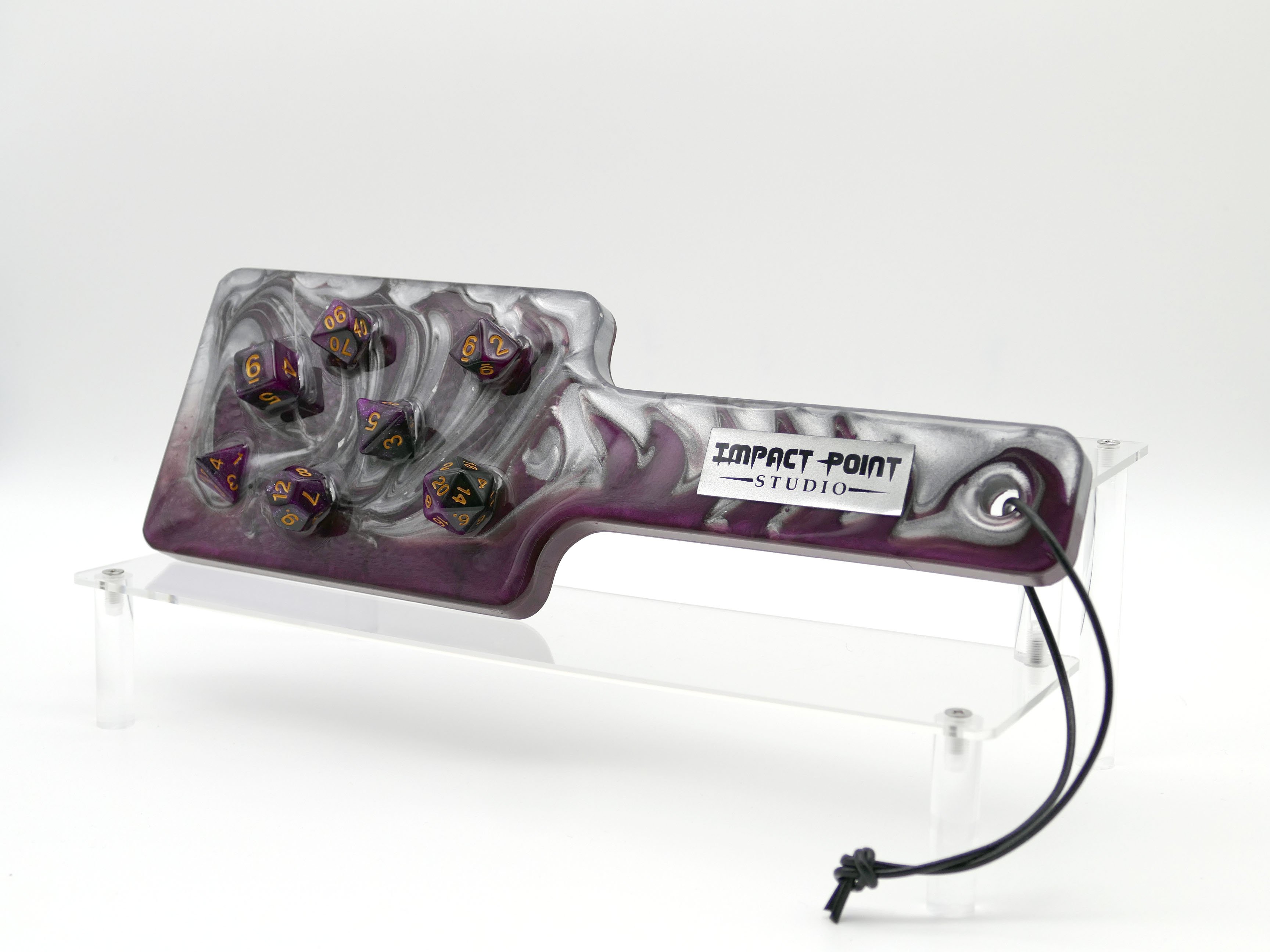 Polyhedral Dice Resin BDSM Impact Paddle