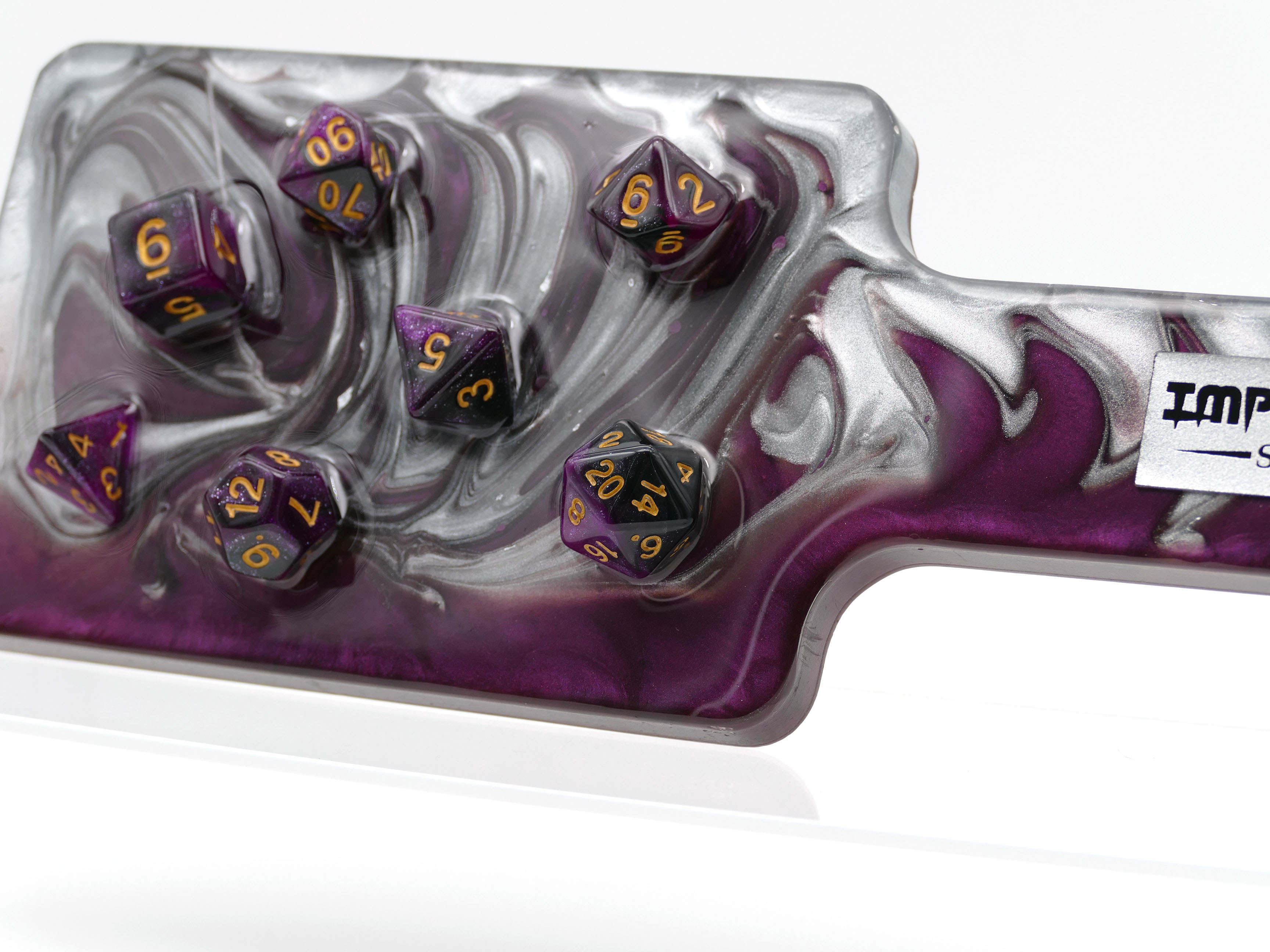 Polyhedral Dice Resin BDSM Impact Paddle