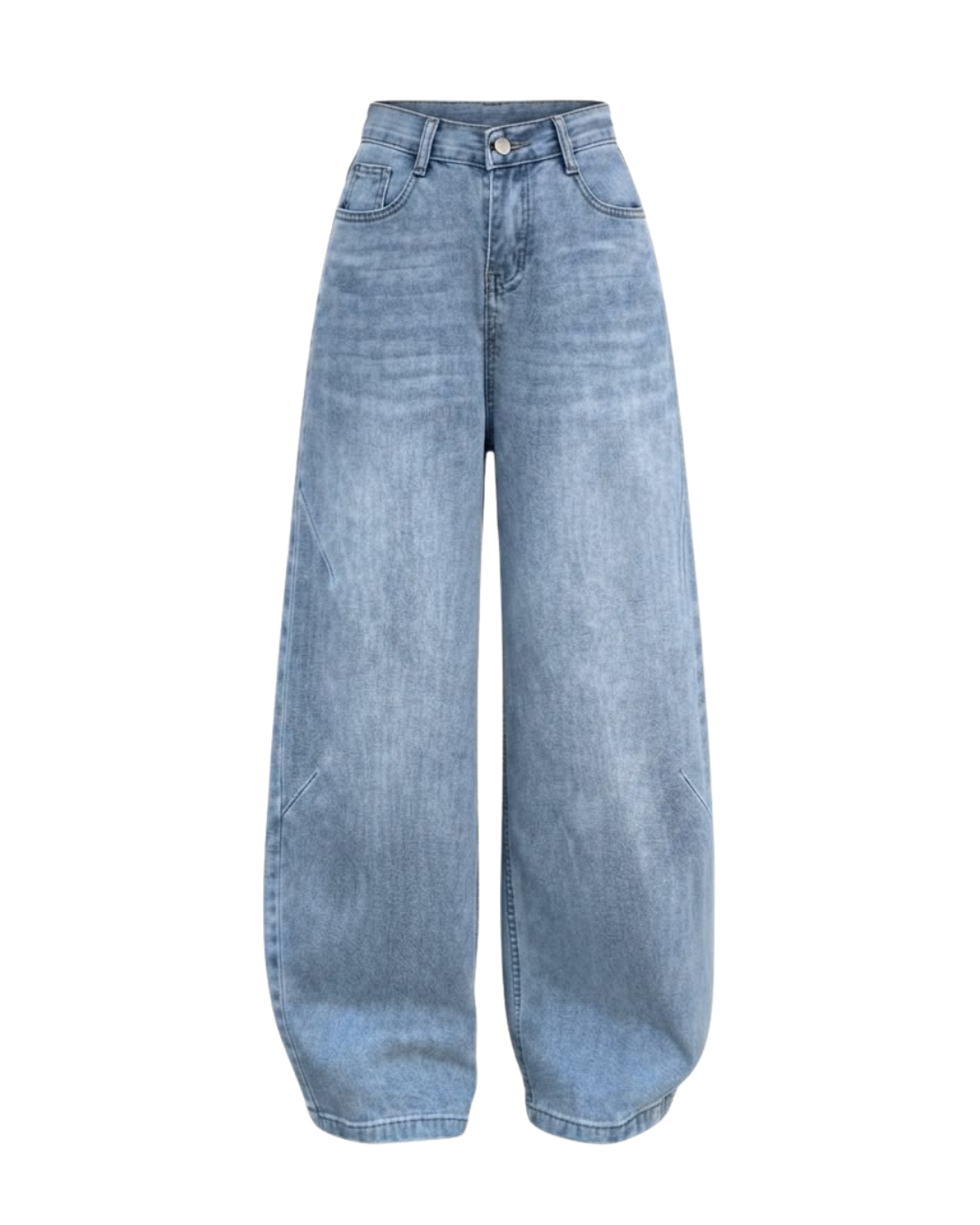 Wide-Leg Denim Jeans