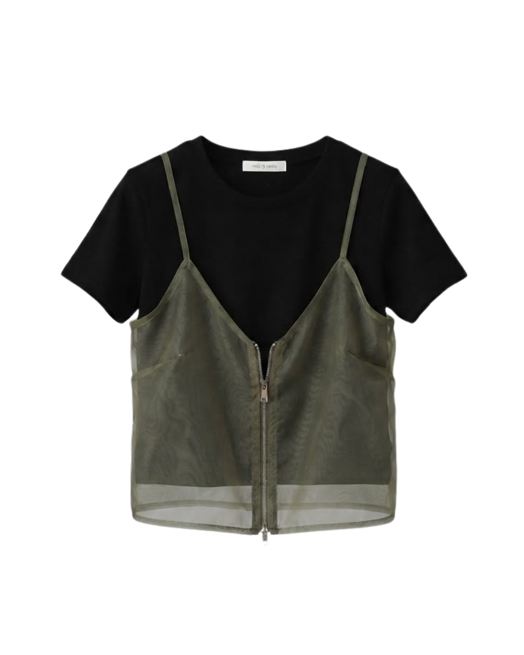 Layered Mesh Panel Tee