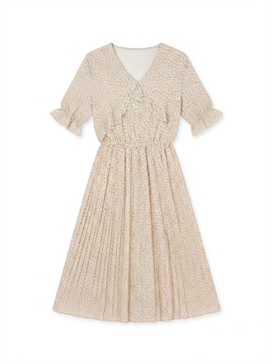Floral Ruffle Midi Dress