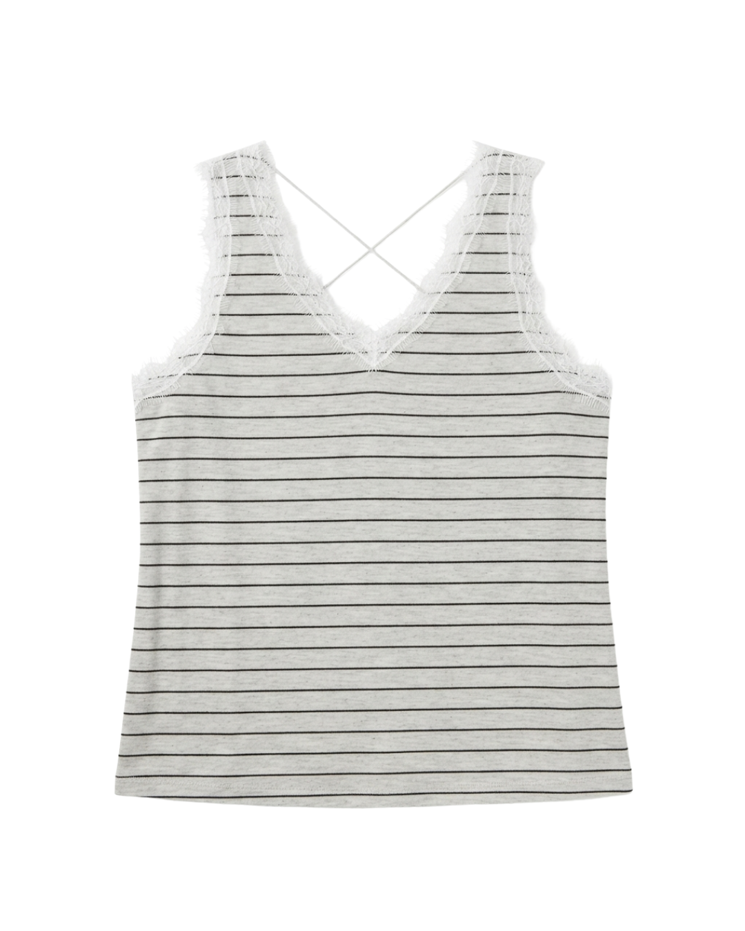 Lace-Trim Tank Top