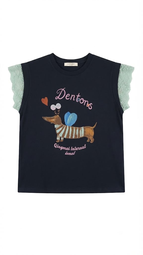 Dachshund Print T-Shirt