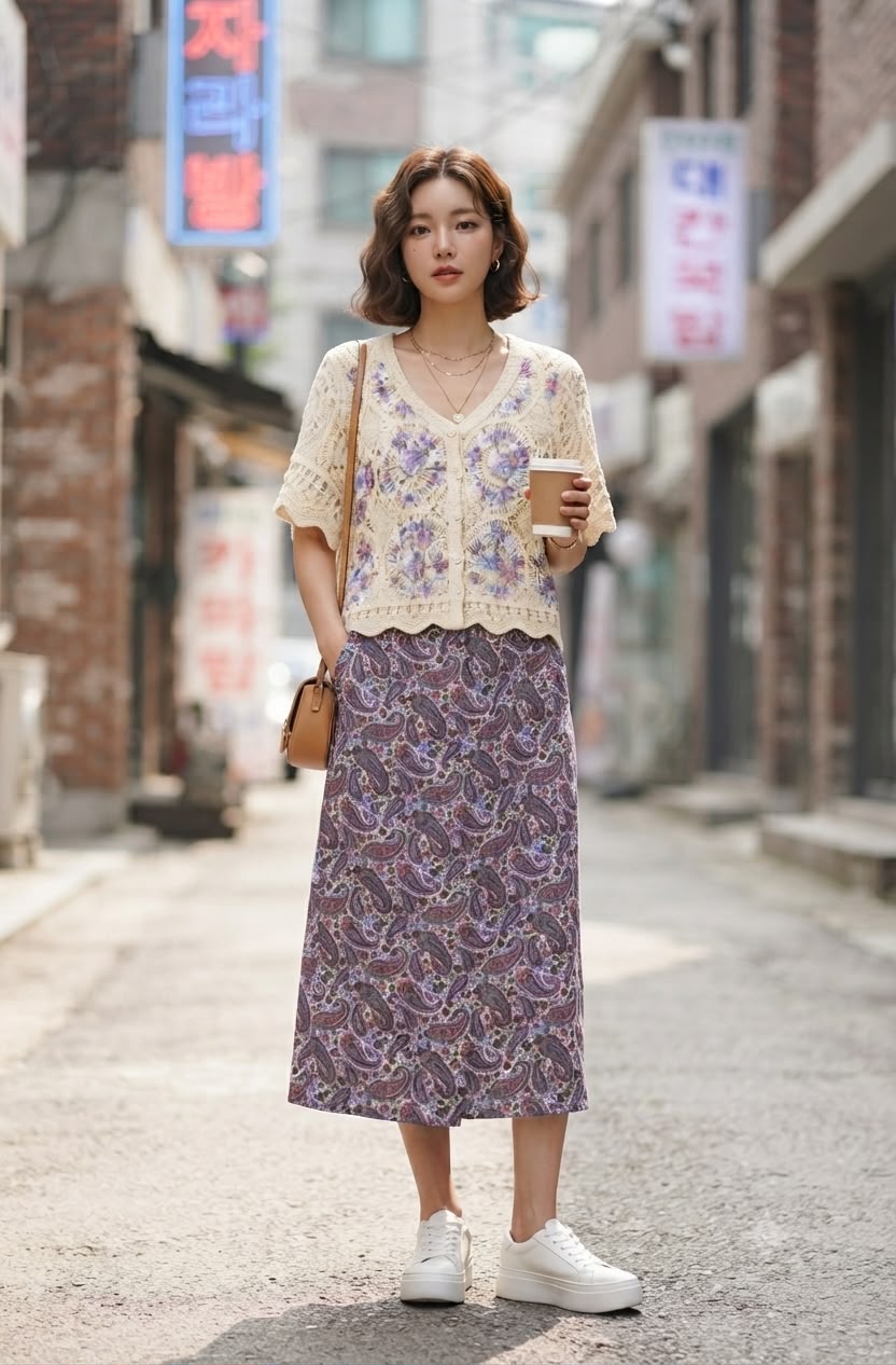 Crochet Floral Cardigan