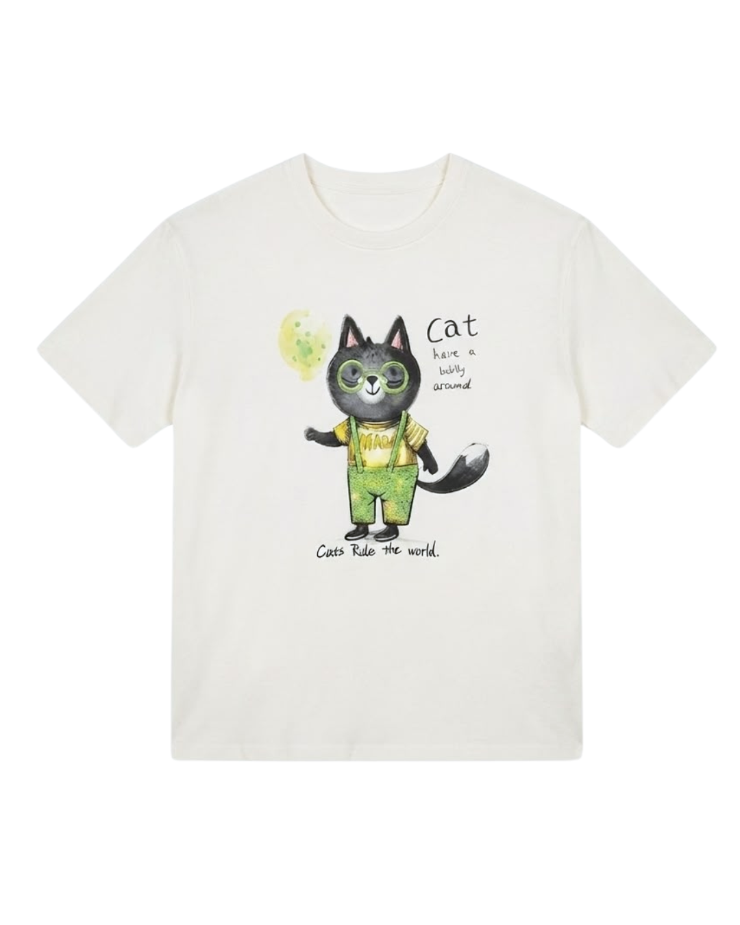 Cute Cat Graphic T-Shirt