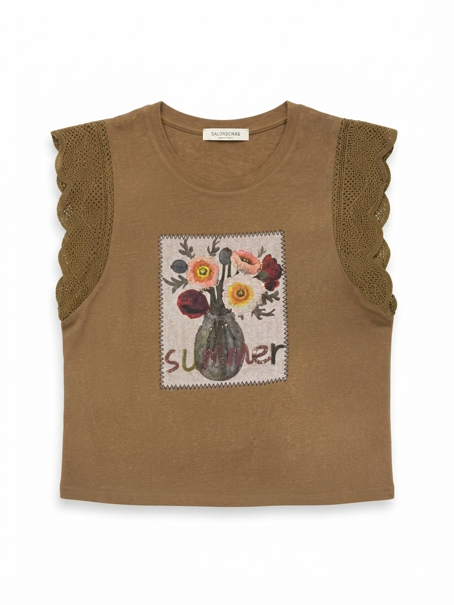 Floral Summer Sleeveless Top